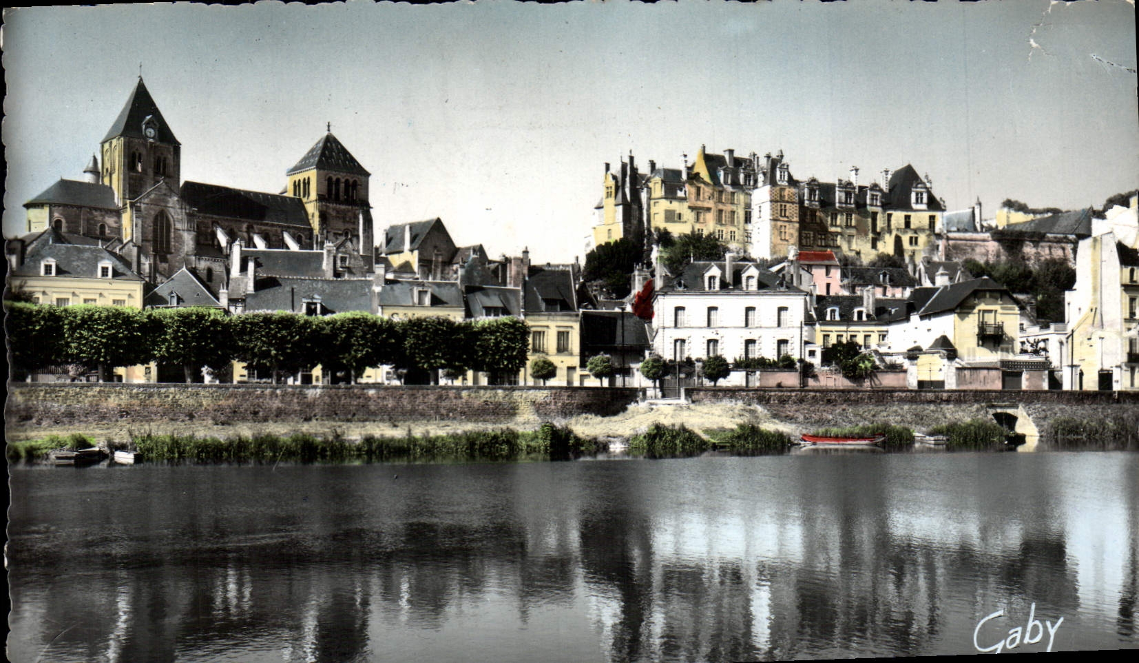 MODERN CARD Holy Aignan on Dear Expensive the Castle and the Church