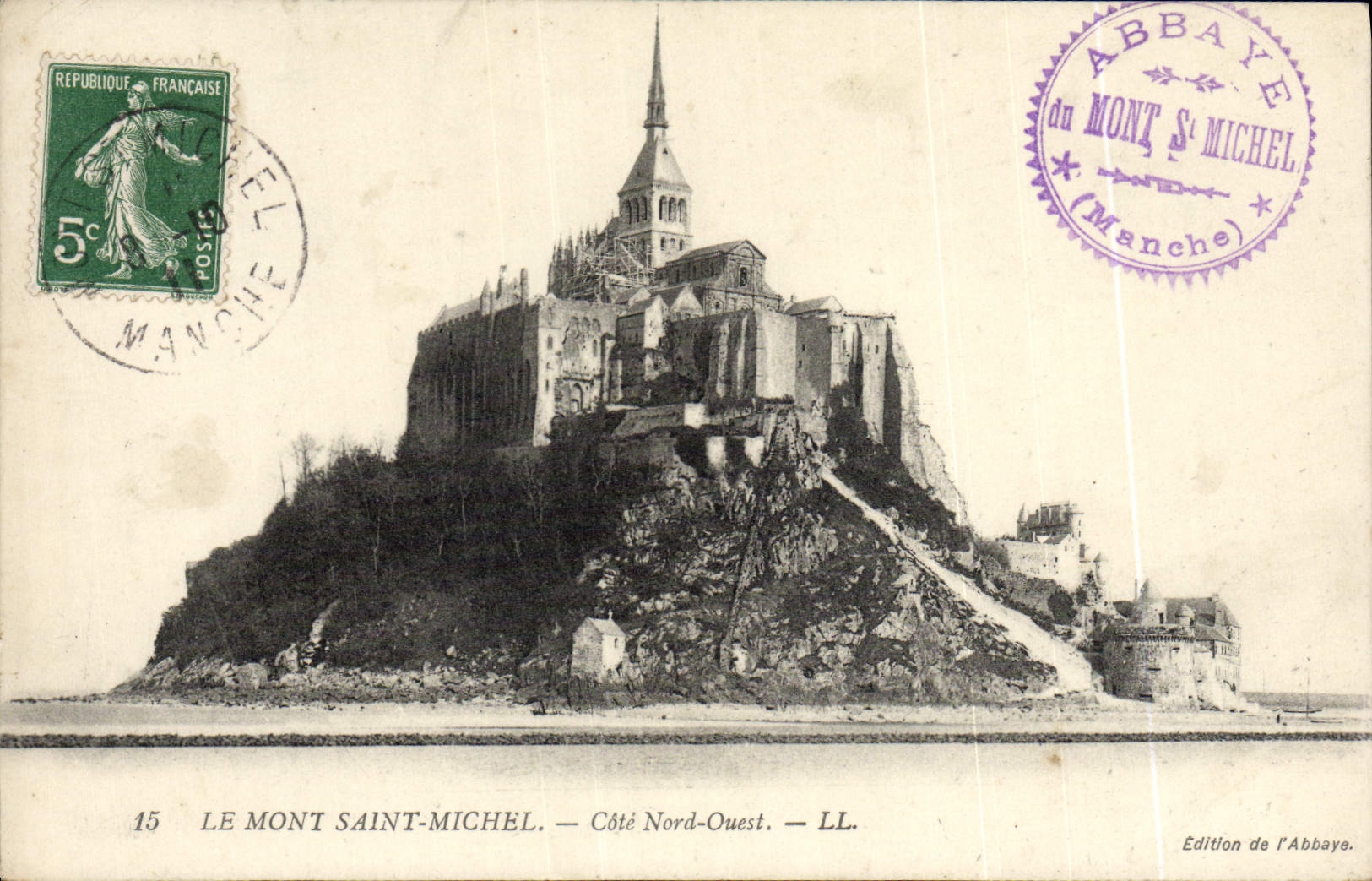 CPA Le Mont Saint Michel Cote Nord Ouest