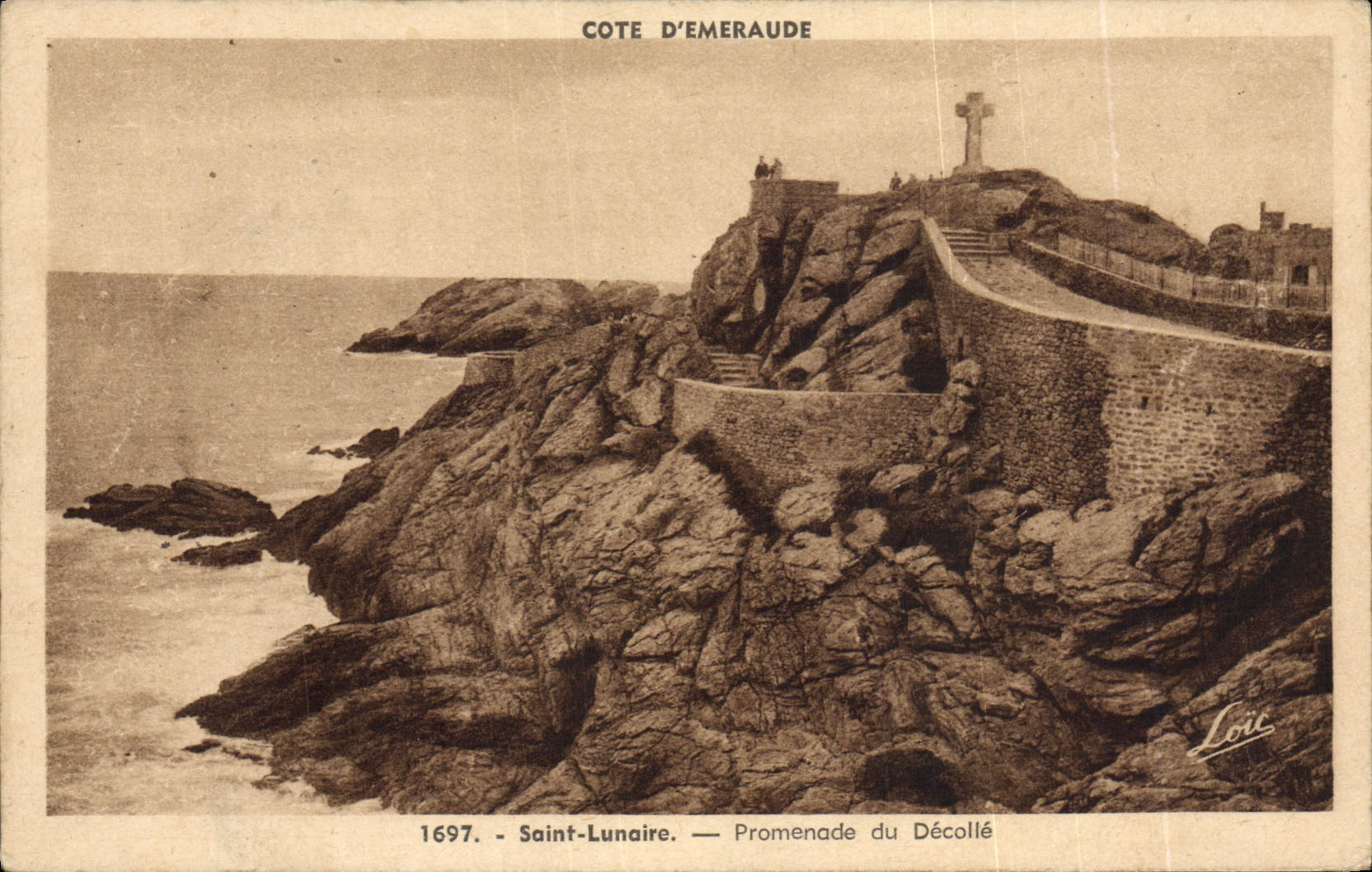 CPA Saint Lunaire Promenade Du Decolle