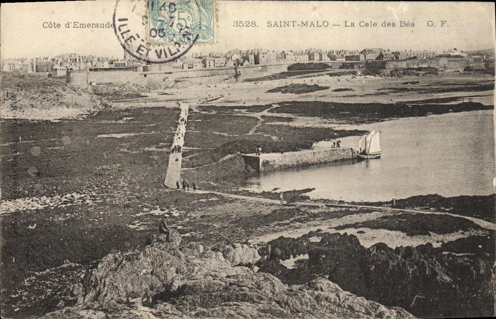 CPA Saint Malo La Cale Des Bes