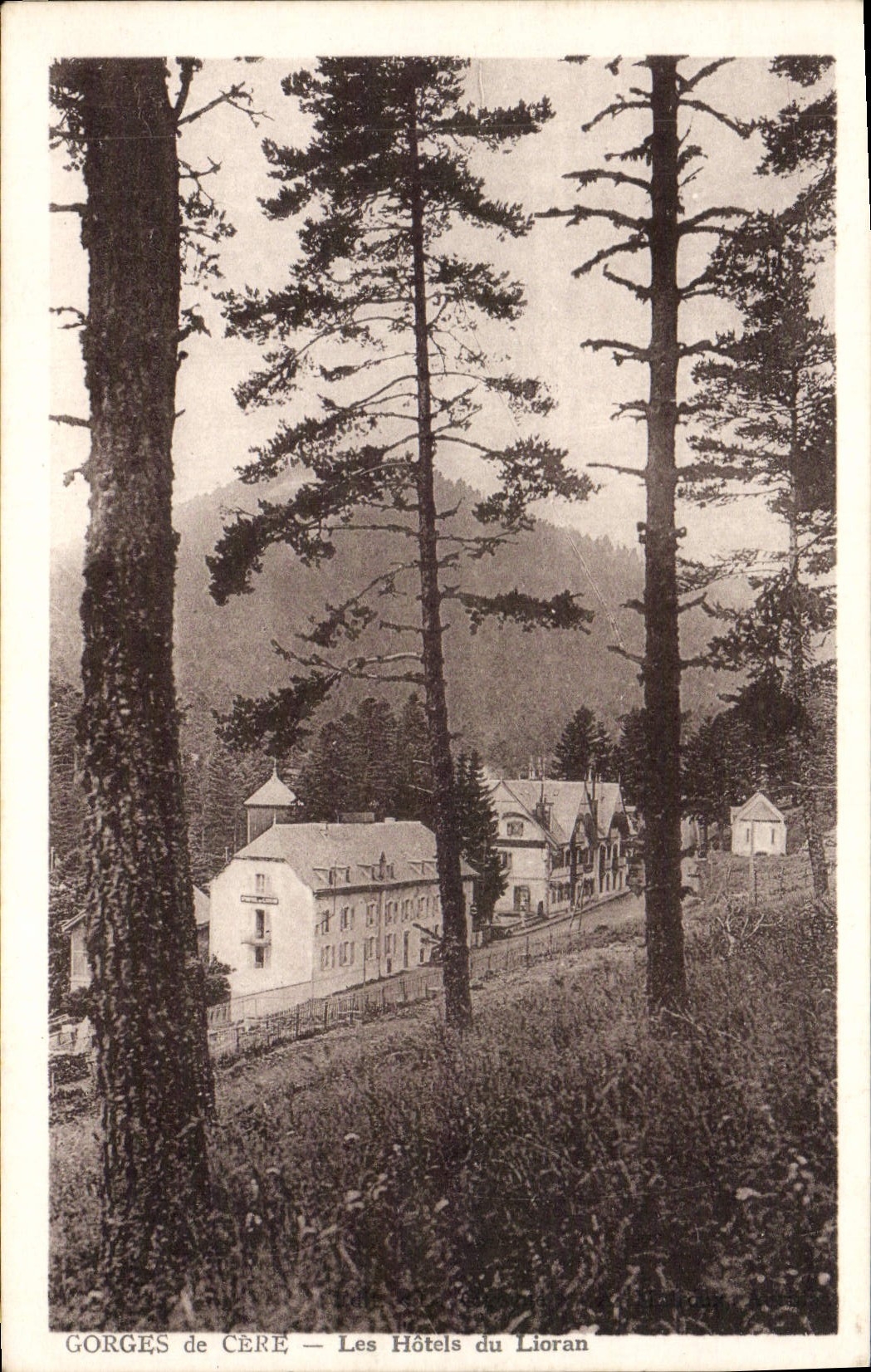 VINTAGE POSTCARD Falls De Cere Hotels Of Lioran