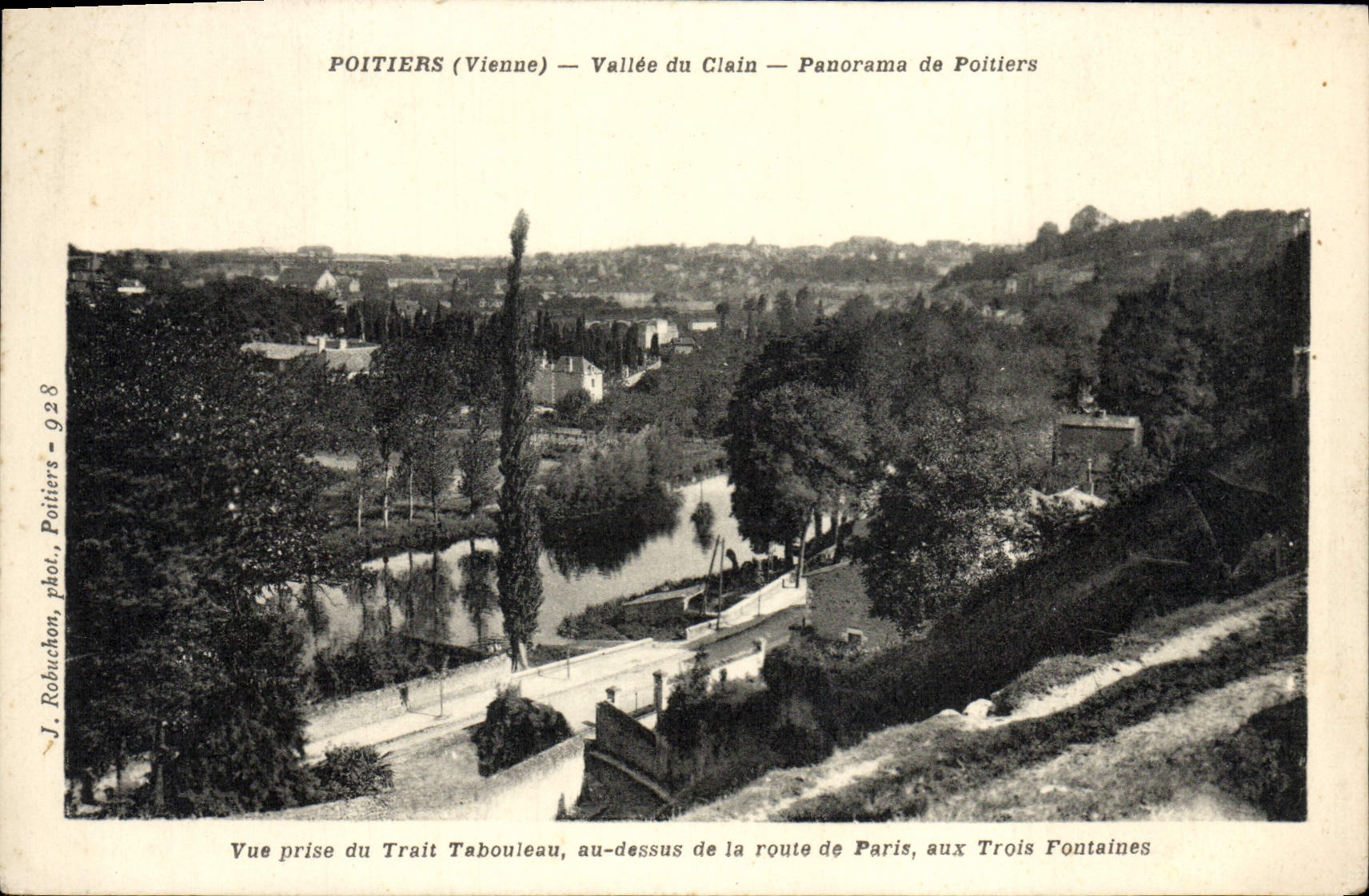 CPA Poitiers Vallee Du Clain Panorama De Poitiers Vue prise du Trait Tabouleau