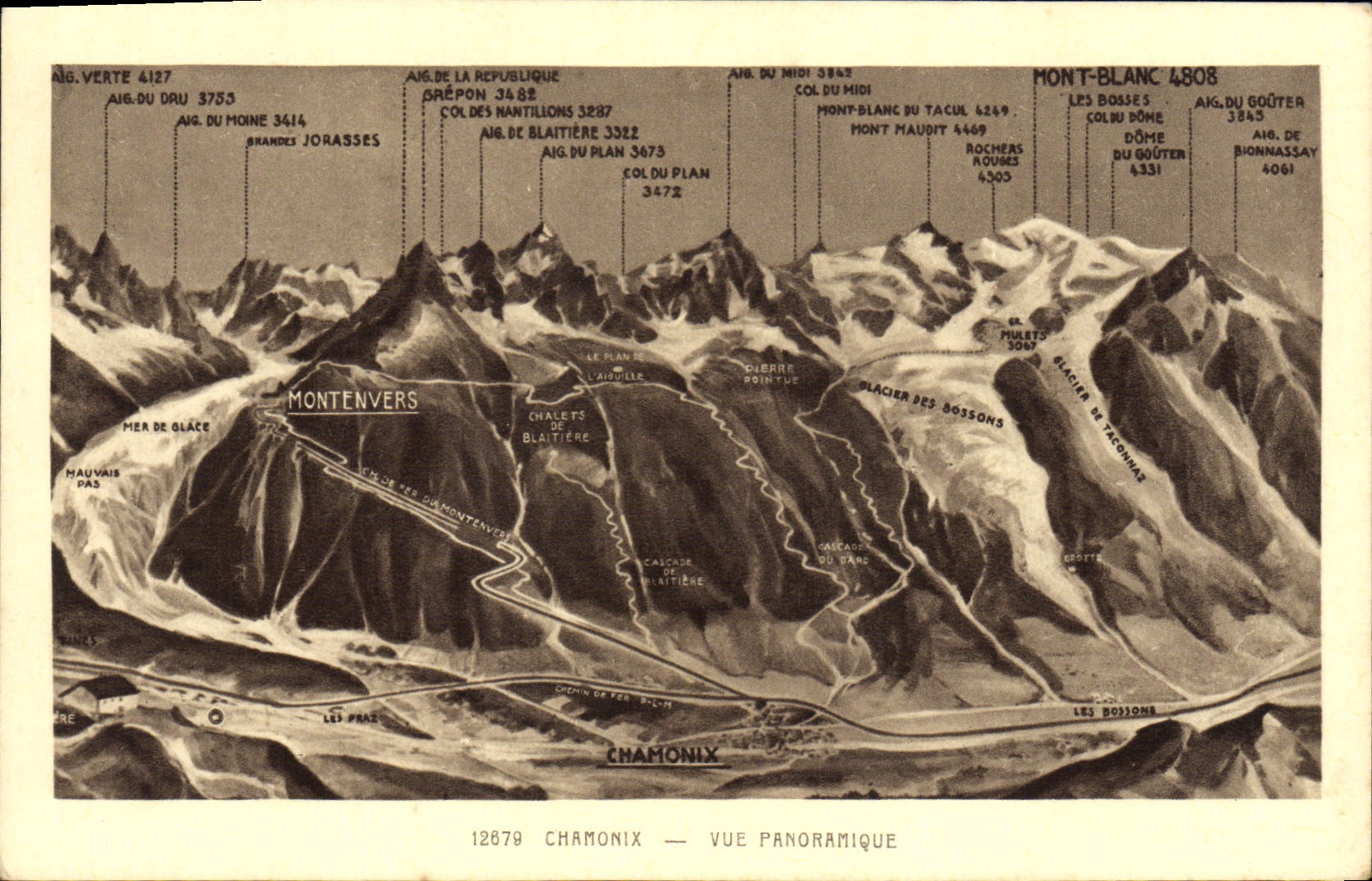 CPA Chamonix Vue Panoramique