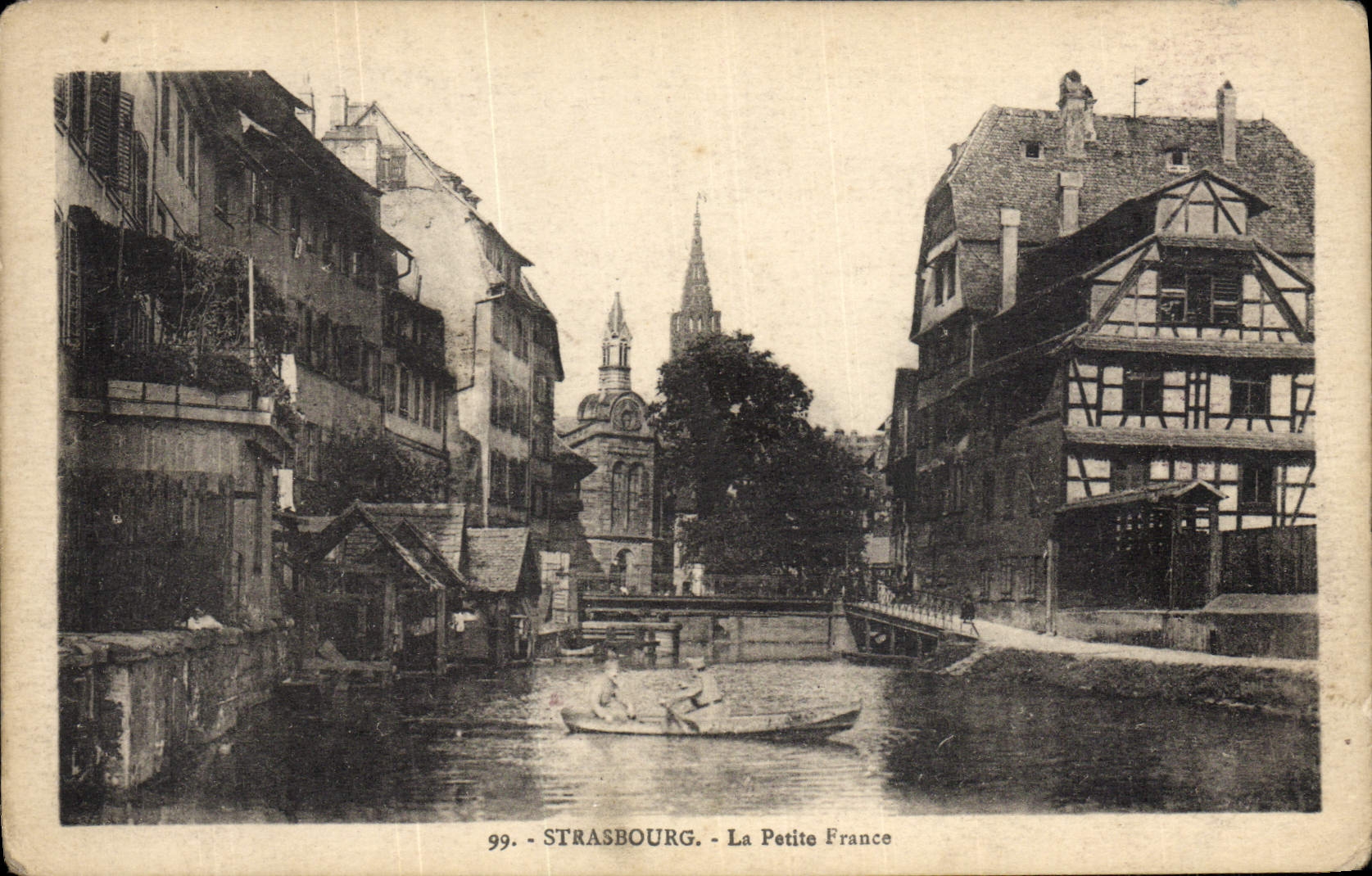 VINTAGE POSTCARD Strasbourg Small France