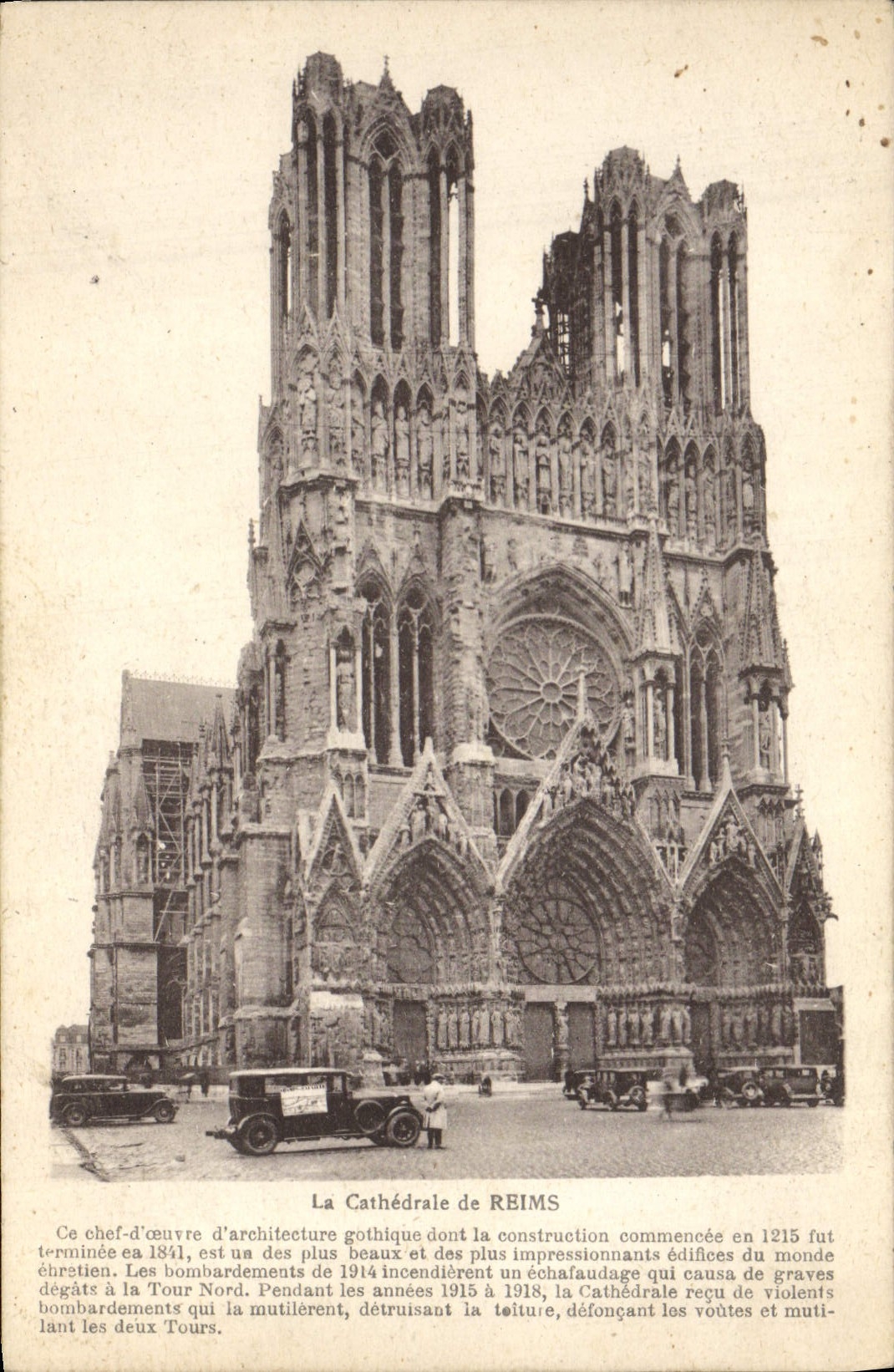 CPA La Cathedrale De Reims