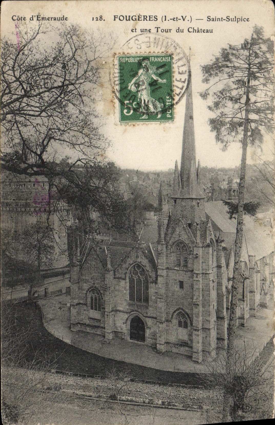 VINTAGE POSTCARD Ferns Saint Torment And a Tower Of the Castle