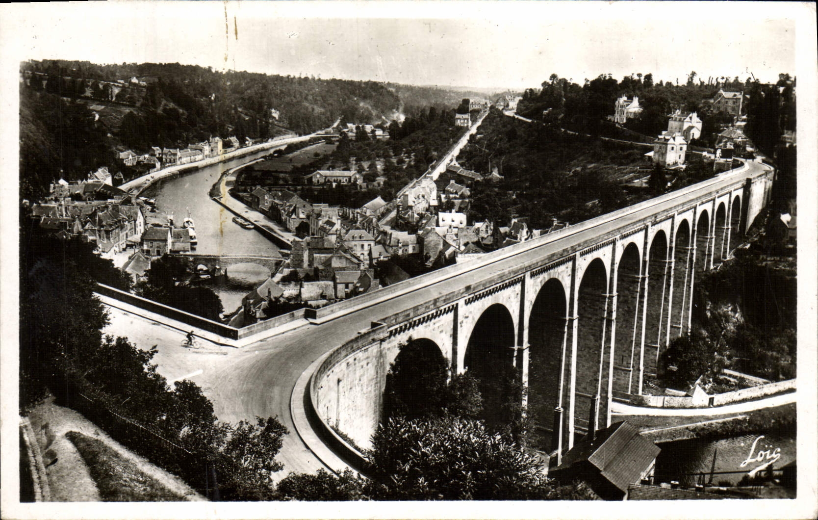 MODERN CARD Dinan the Viaduct And View Of Run the Rancid one