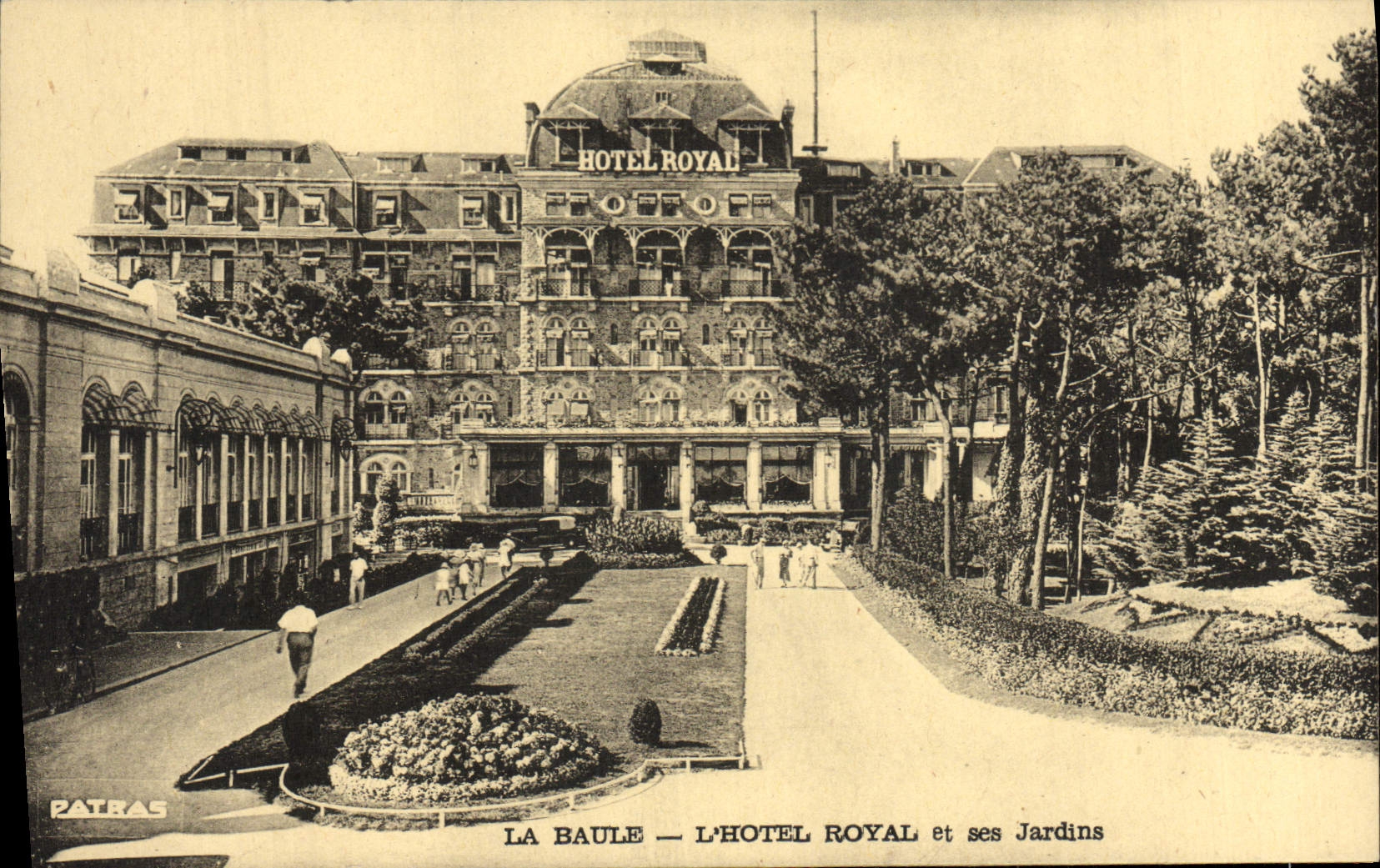 VINTAGE POSTCARD La Baule the Royal Hotel And Its Gardens