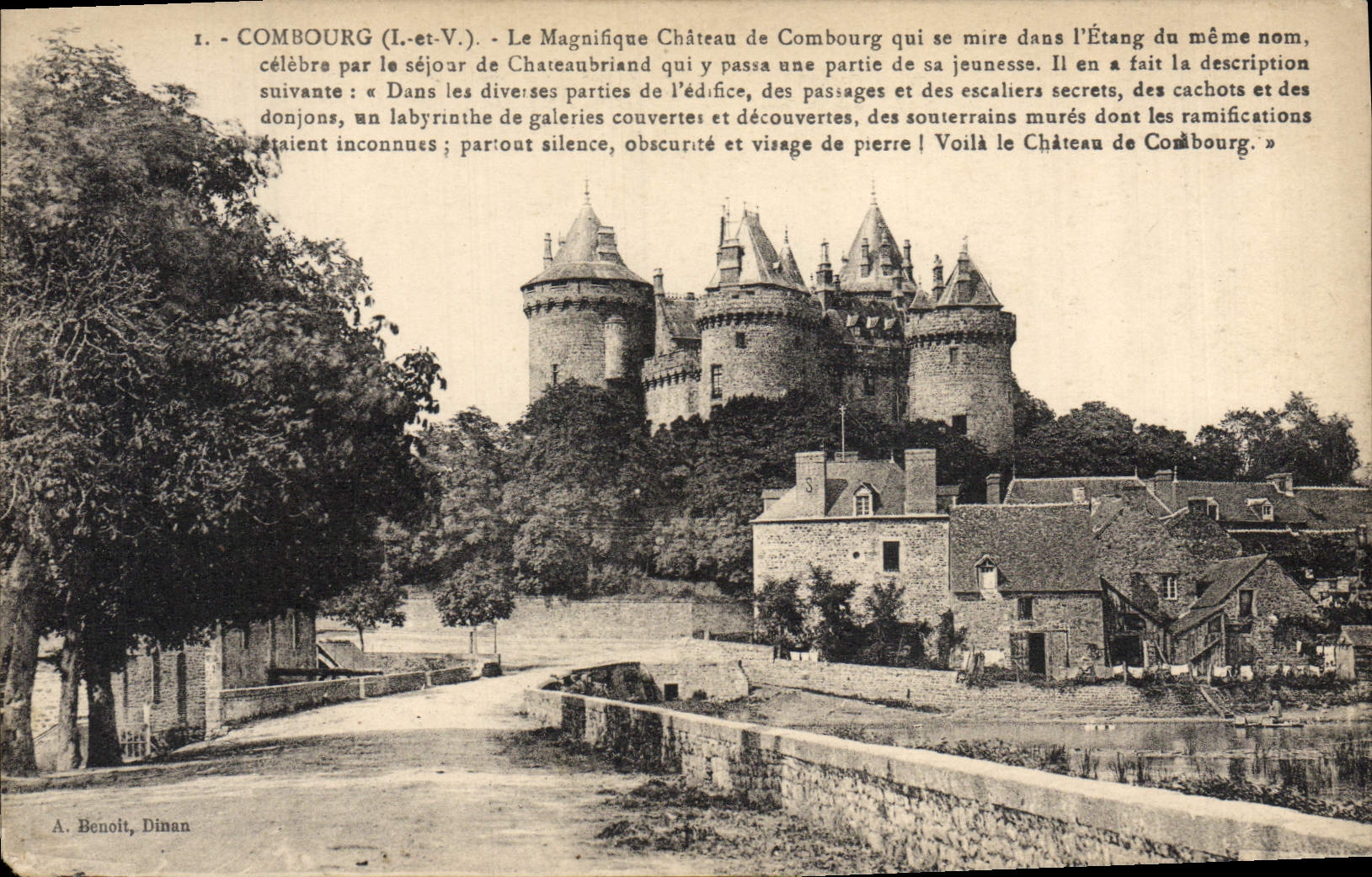 CPA Combourg Le Magnifique Chateau
