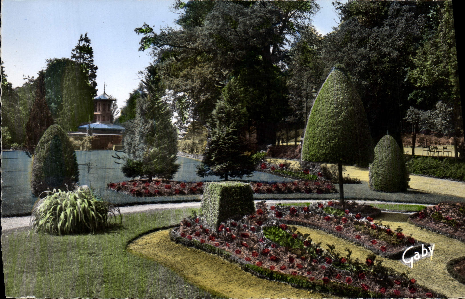 MODERN CARD Rennes Garden of Thabor the Rosery