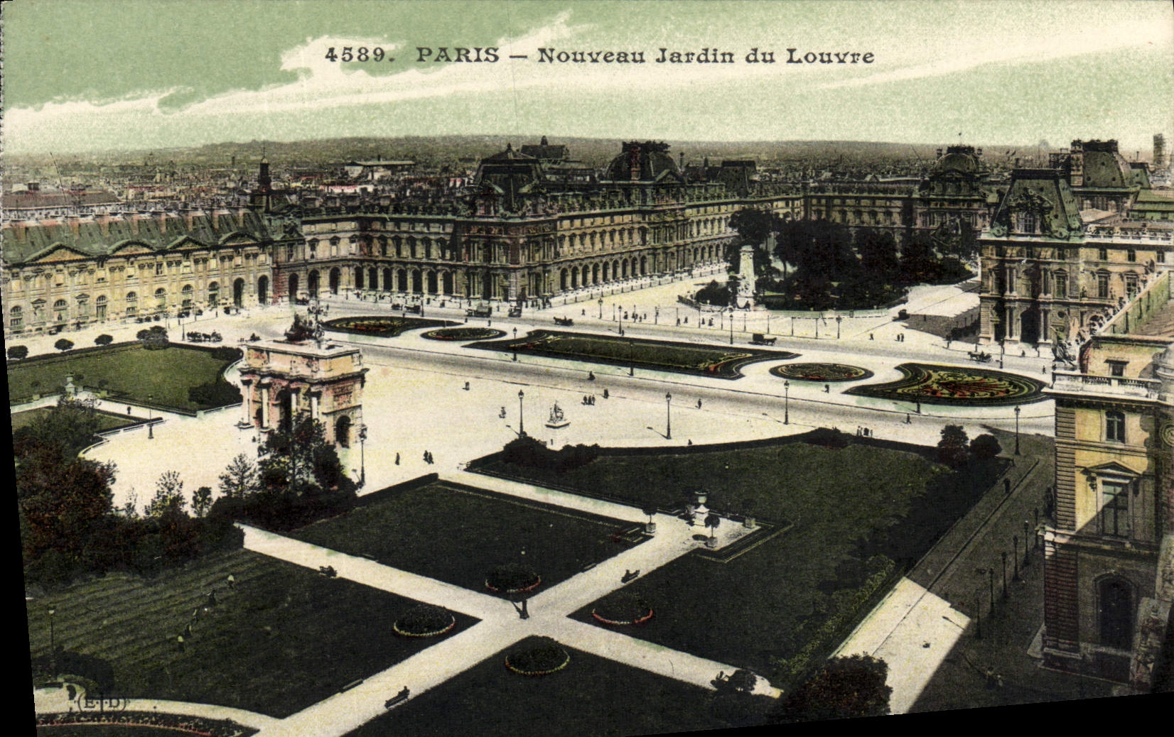 CPA Paris Nouveau Jardin du Louvre 