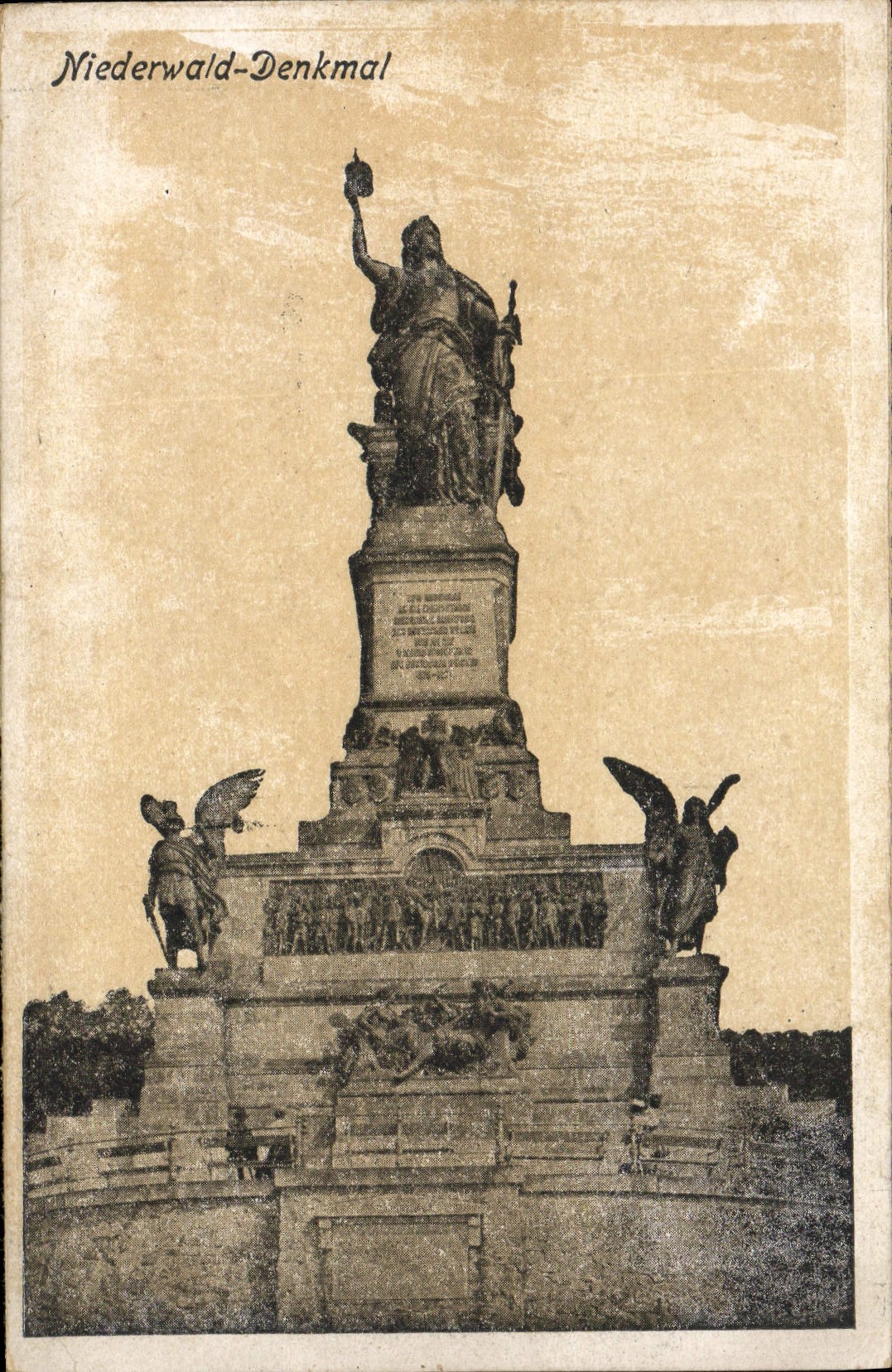 VINTAGE POSTCARD Niederwald Denkmal