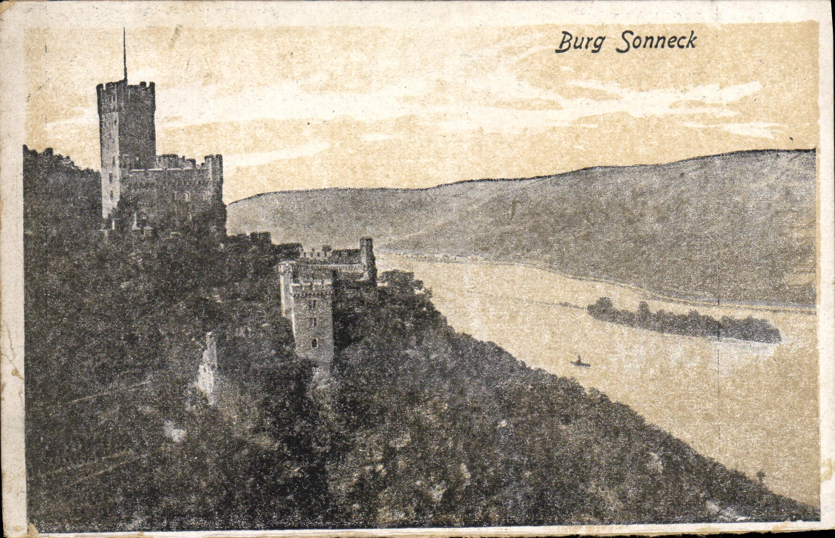 VINTAGE POSTCARD Burg Sonneck