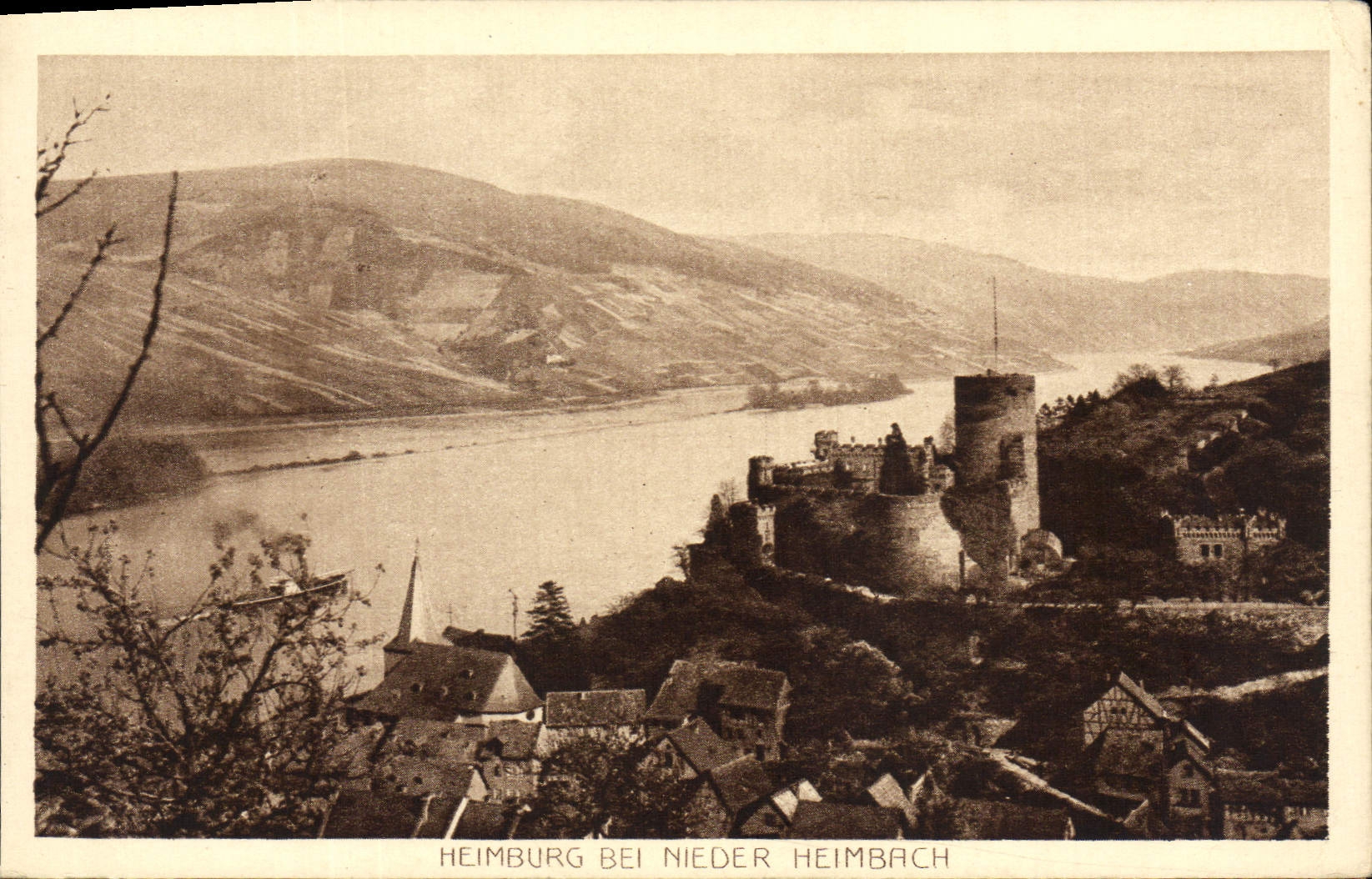 VINTAGE POSTCARD Heimburg EIB Nieder Heimbach