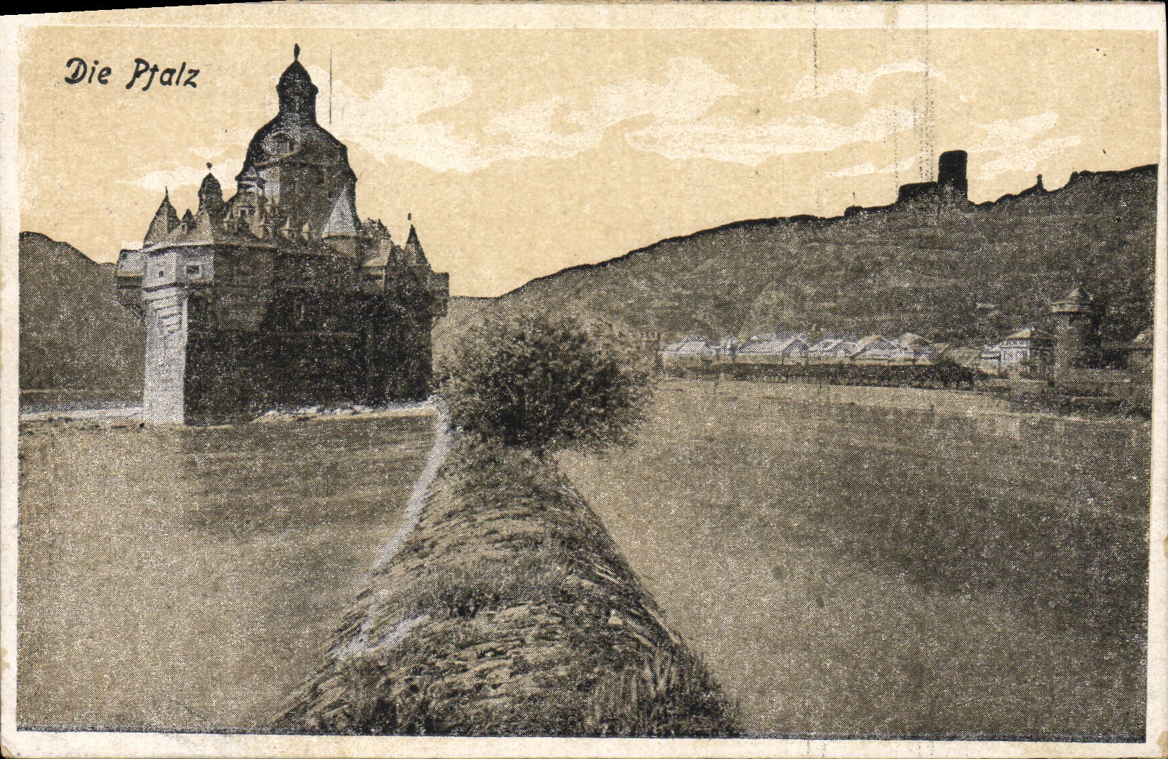 VINTAGE POSTCARD Die Ptalz