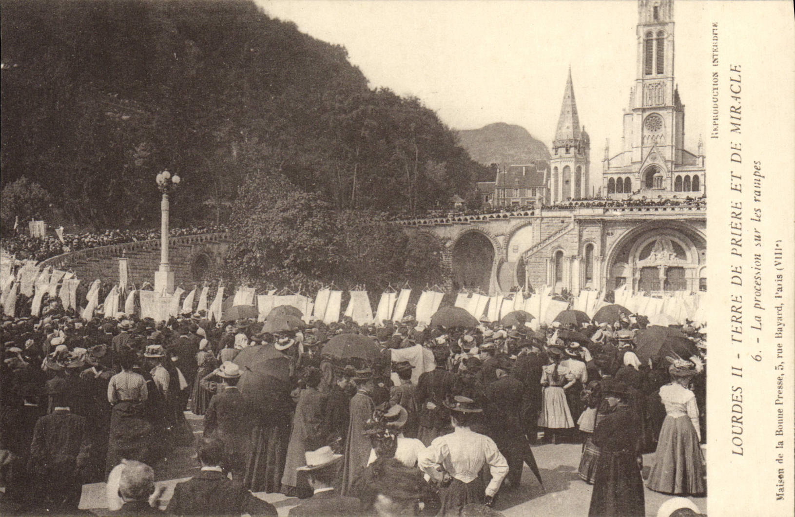 POSTAL de la VENDIMIA pesada la procesión en las cuestas