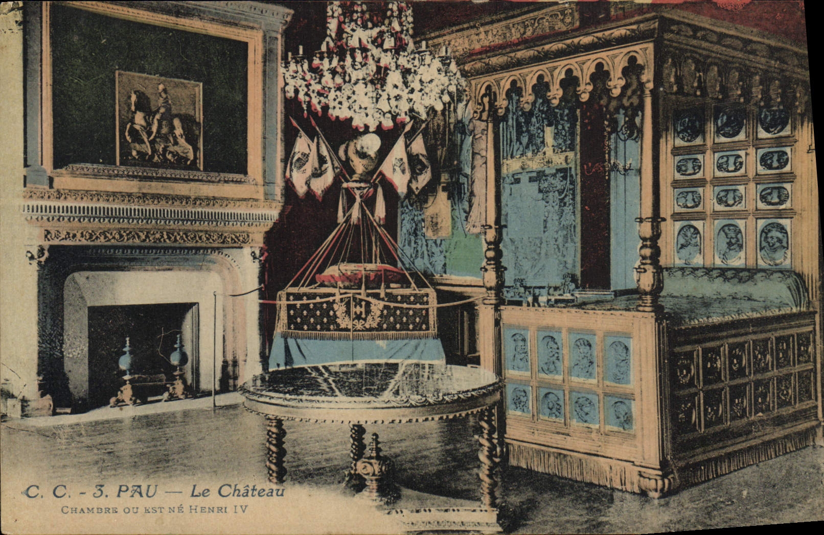 VINTAGE POSTCARD Pau the Castle