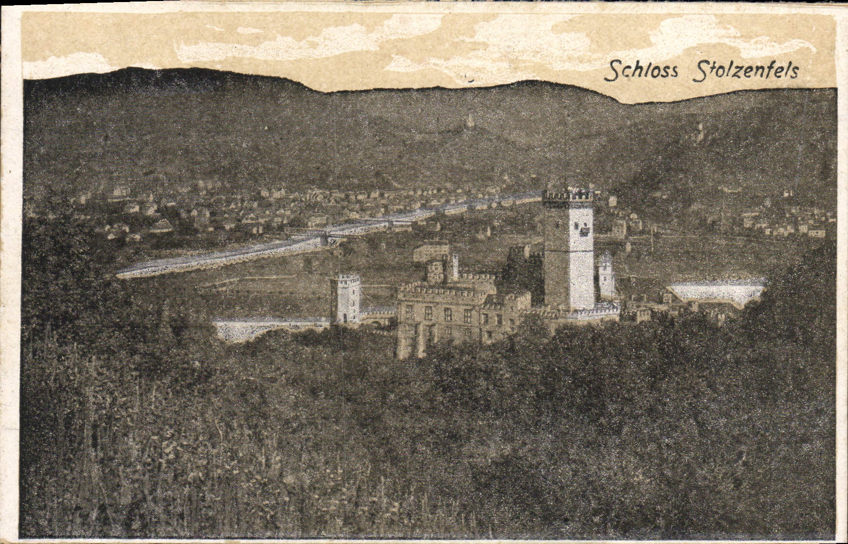 VINTAGE POSTCARD Schloss Stozenfels