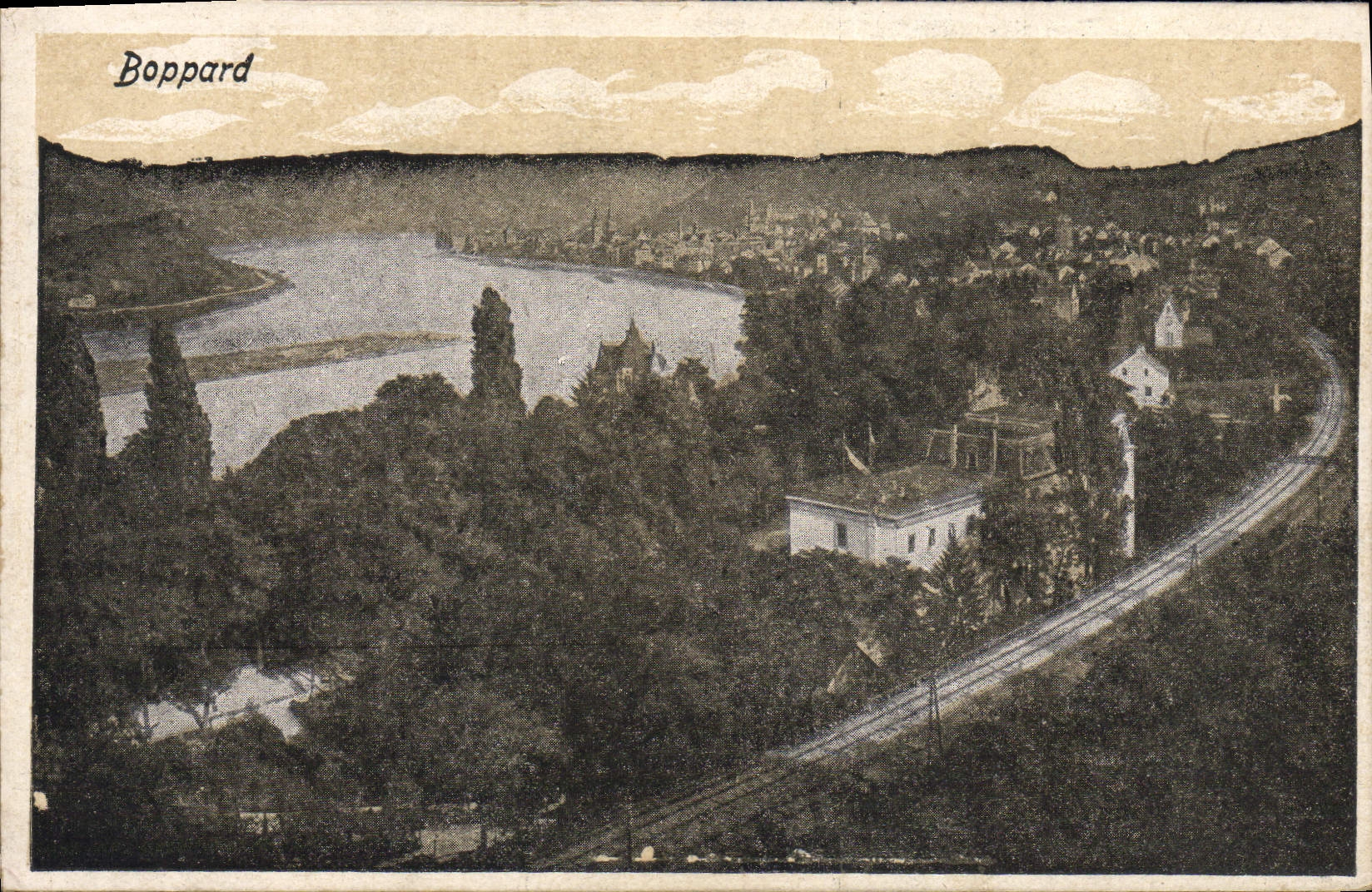 VINTAGE POSTCARD Boppard