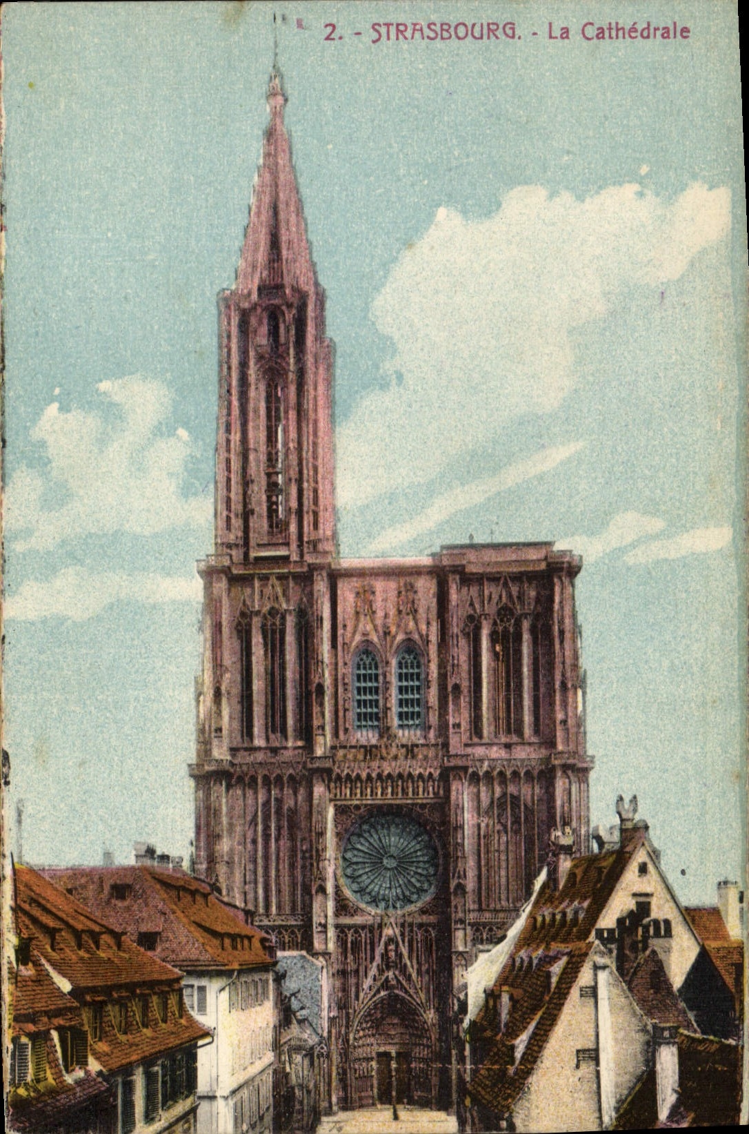 VINTAGE POSTCARD Strasbourg the Cathedral