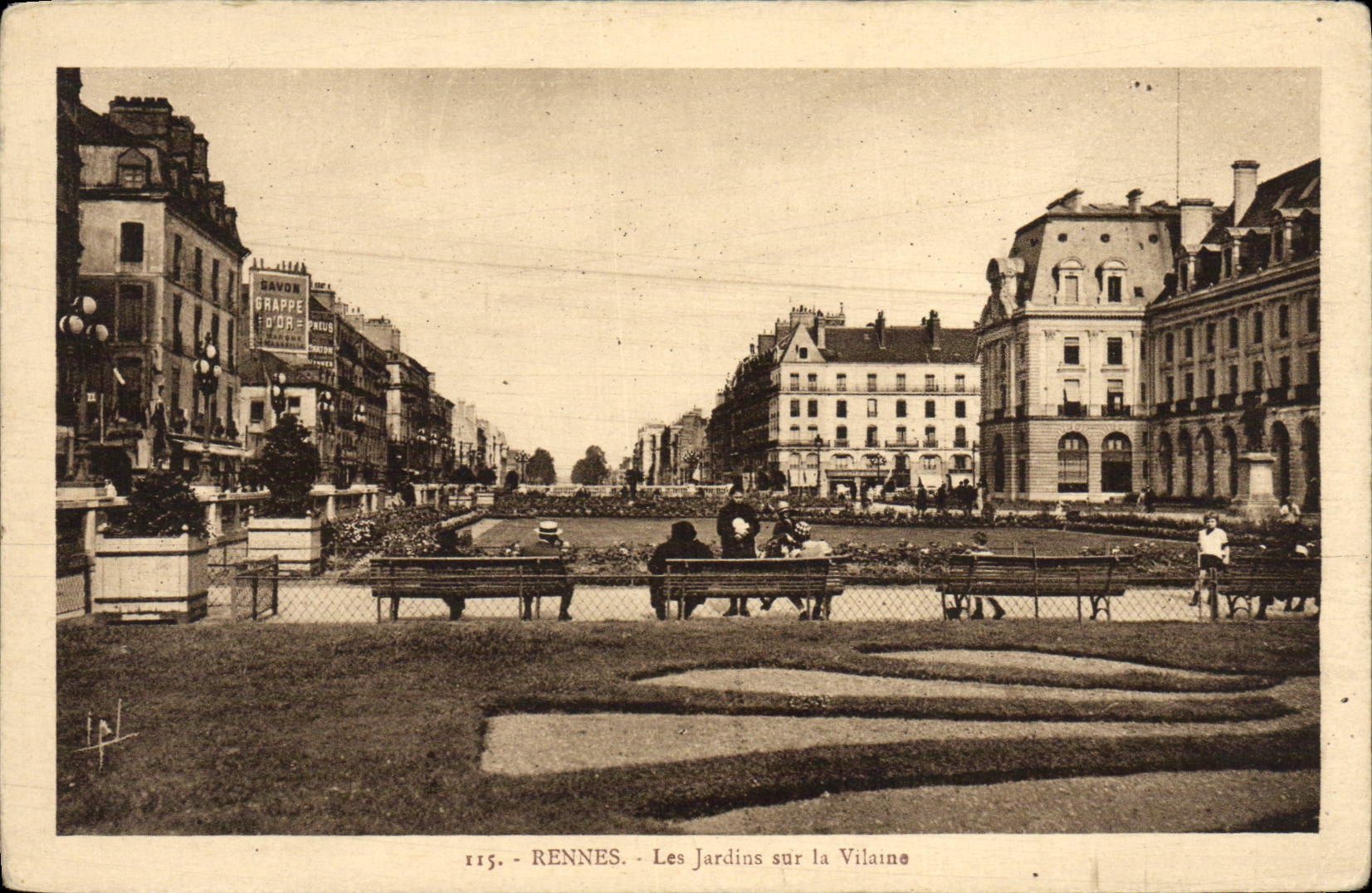 CPA Rennes Les Jardins sur la Vilaine