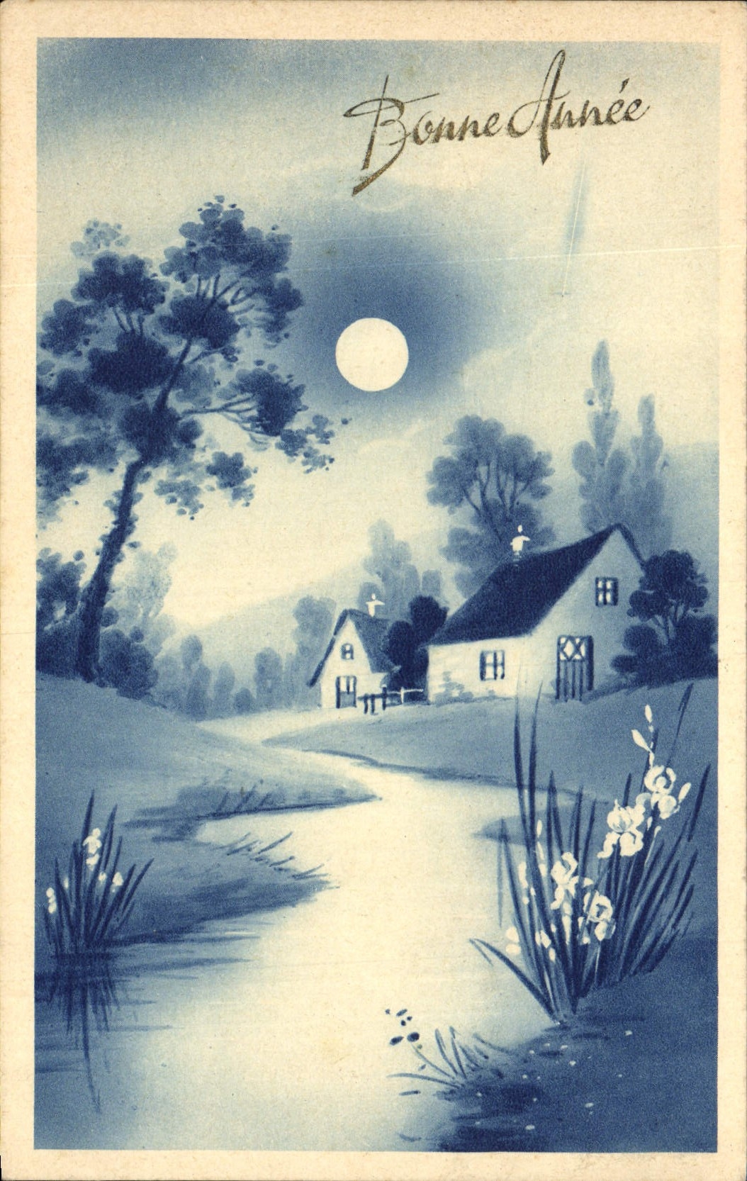 VINTAGE POSTCARD Fantasy Happy New Year