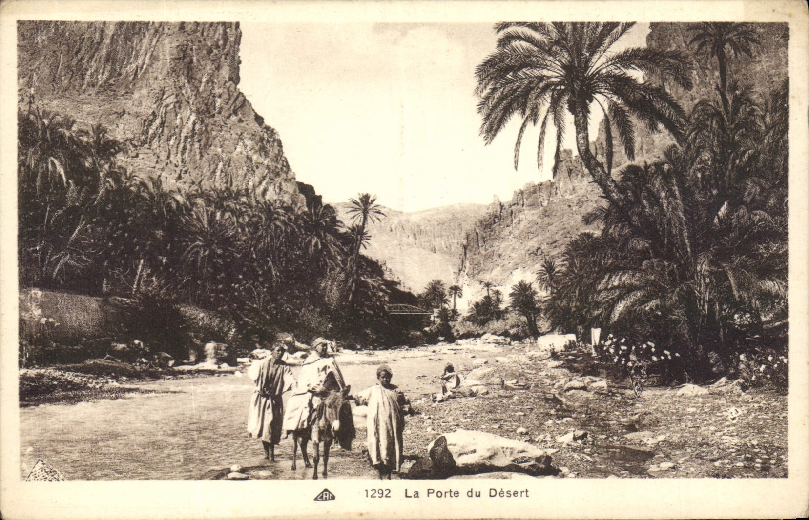 CPA La Porte du Desert Ane 