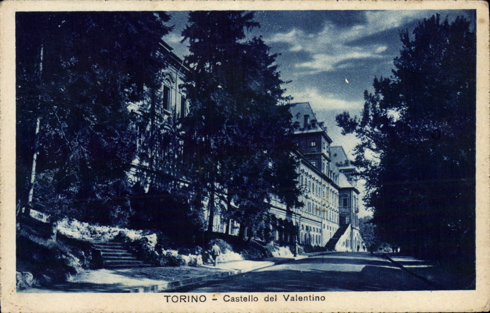 VINTAGE POSTCARD Torino Castello del Valentino