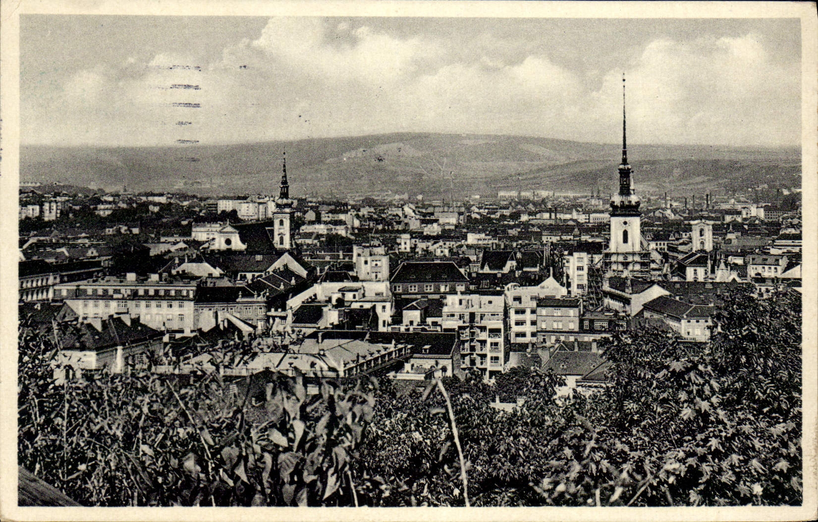 VINTAGE POSTCARD Brno Celkovy Pohied
