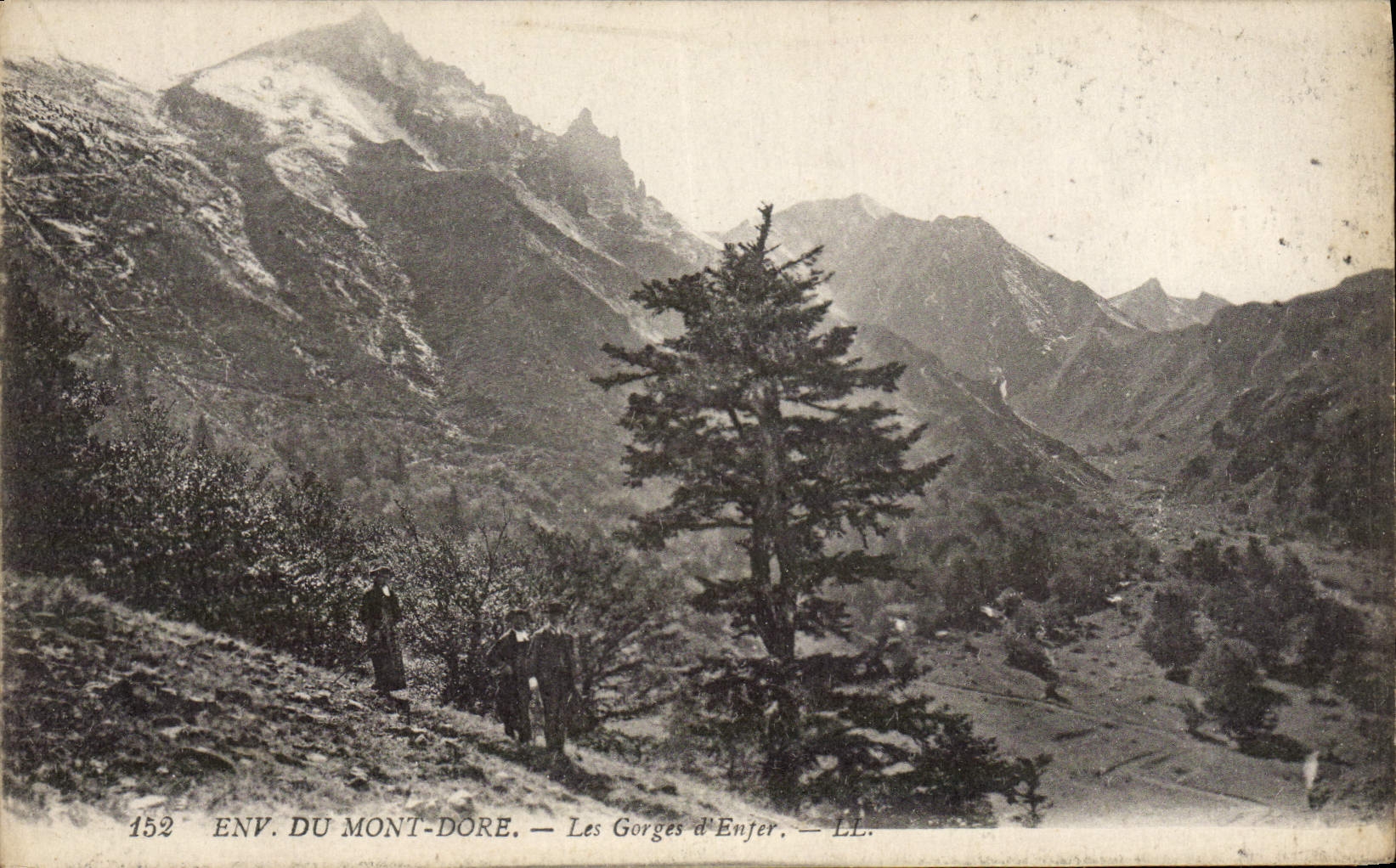 VINTAGE POSTCARD Environs Of the Mount Gilds the Falls of hell