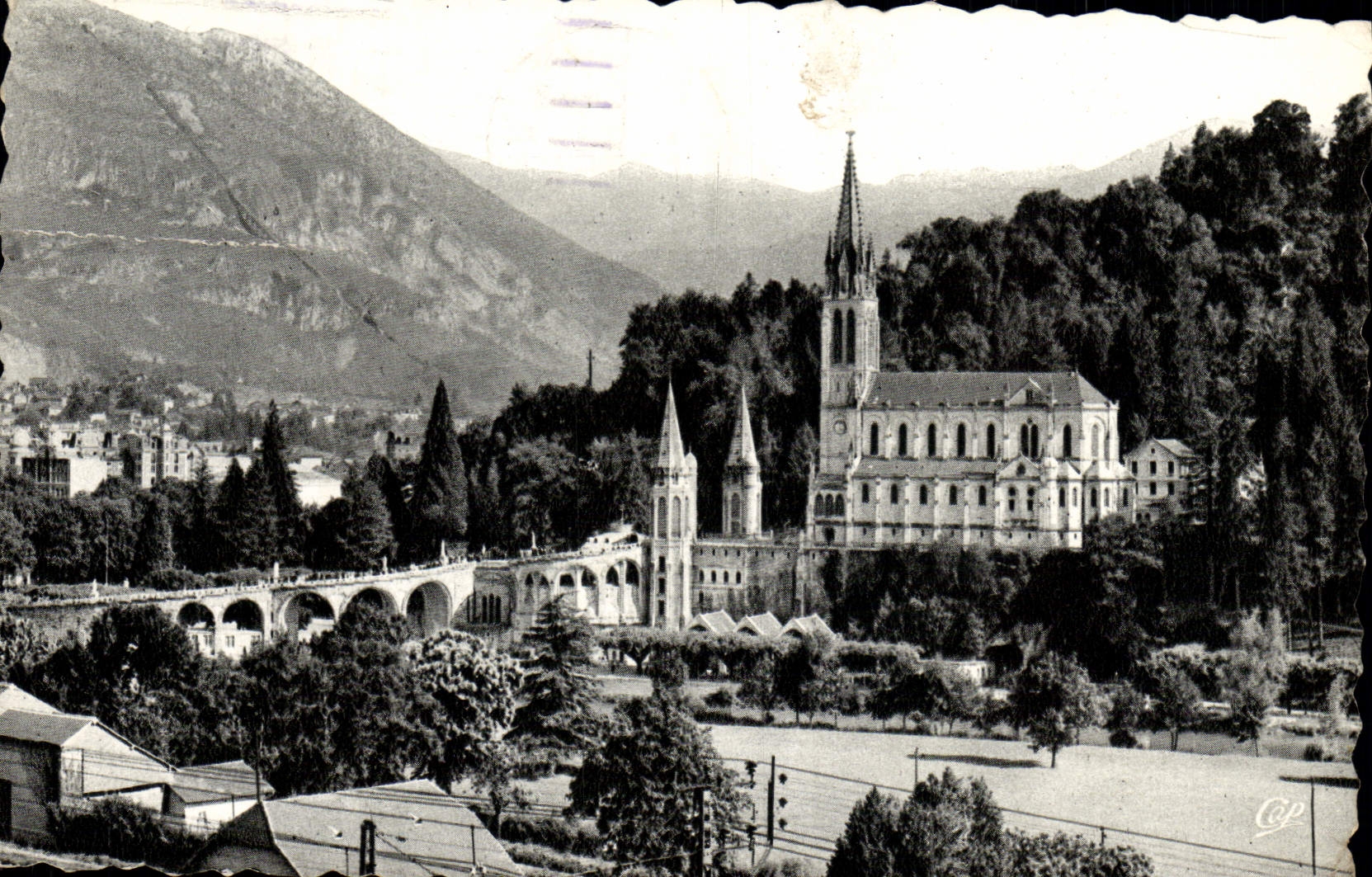 POSTAL MODERNA pesado la basílica y el pico de Jer