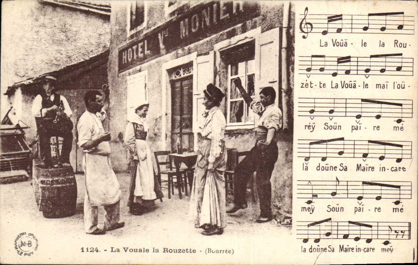 CPA La Vouale la Rouzette Bourre Folklore