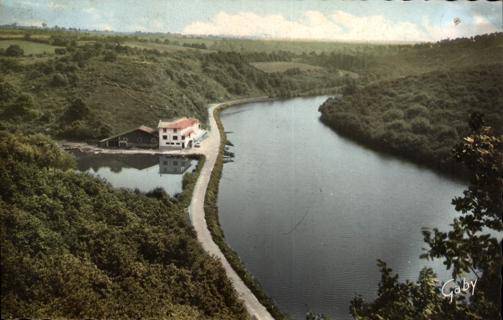 MODERN CARD Chantonnay the New Mill and the Lake Paradise of the Sinners Restoring Hotel