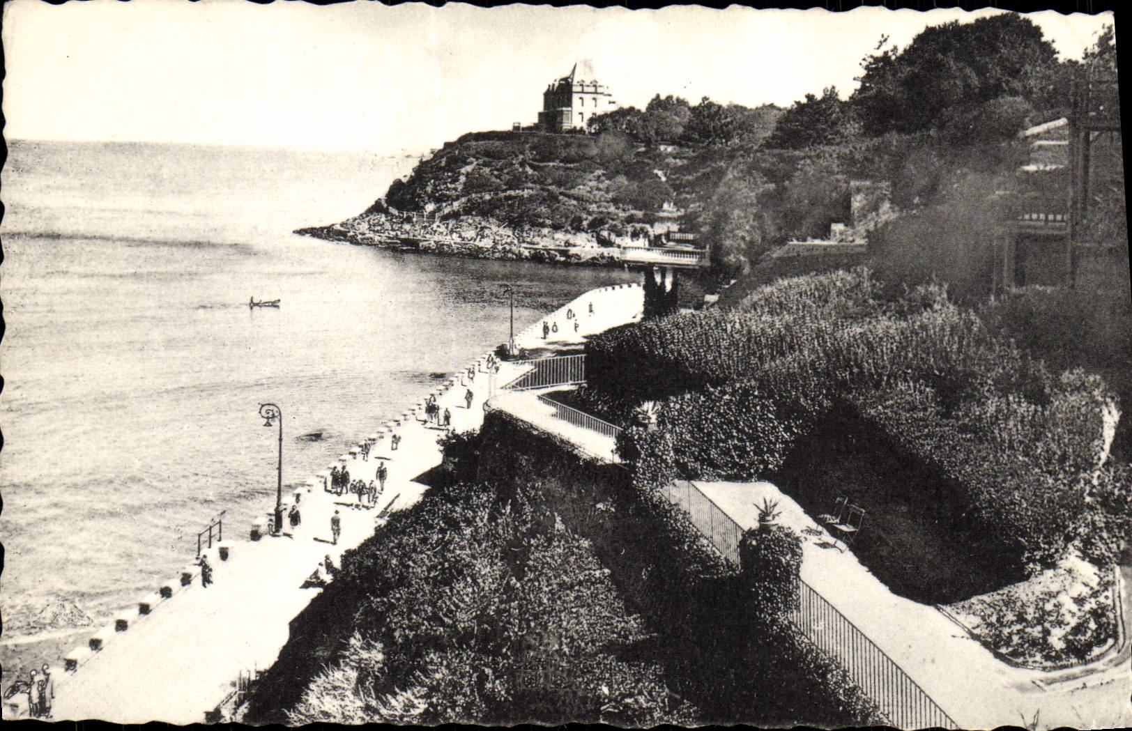 CPA Dinard Promenade des Allies et la pointe du Moulinet