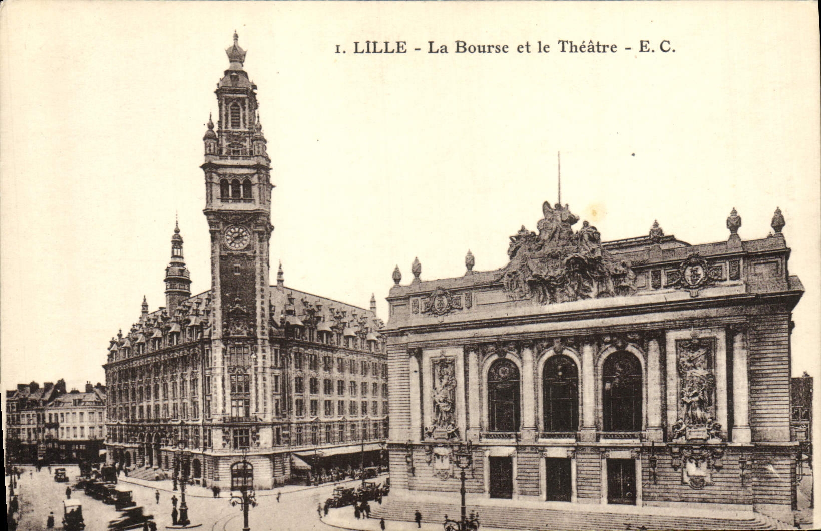 CPA Lille La Bourse et le Theatre