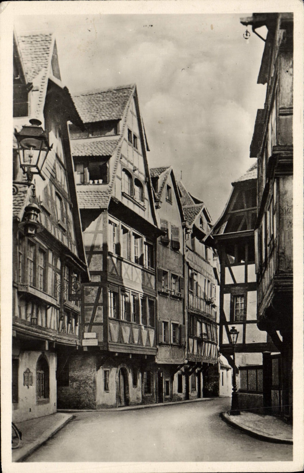 POSTAL Estrasburgo de la VENDIMIA una esquina de pequeña Francia