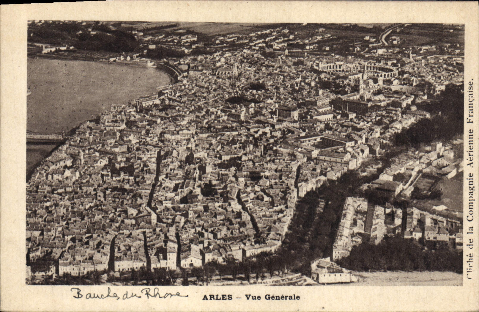 VINTAGE POSTCARD Arles View