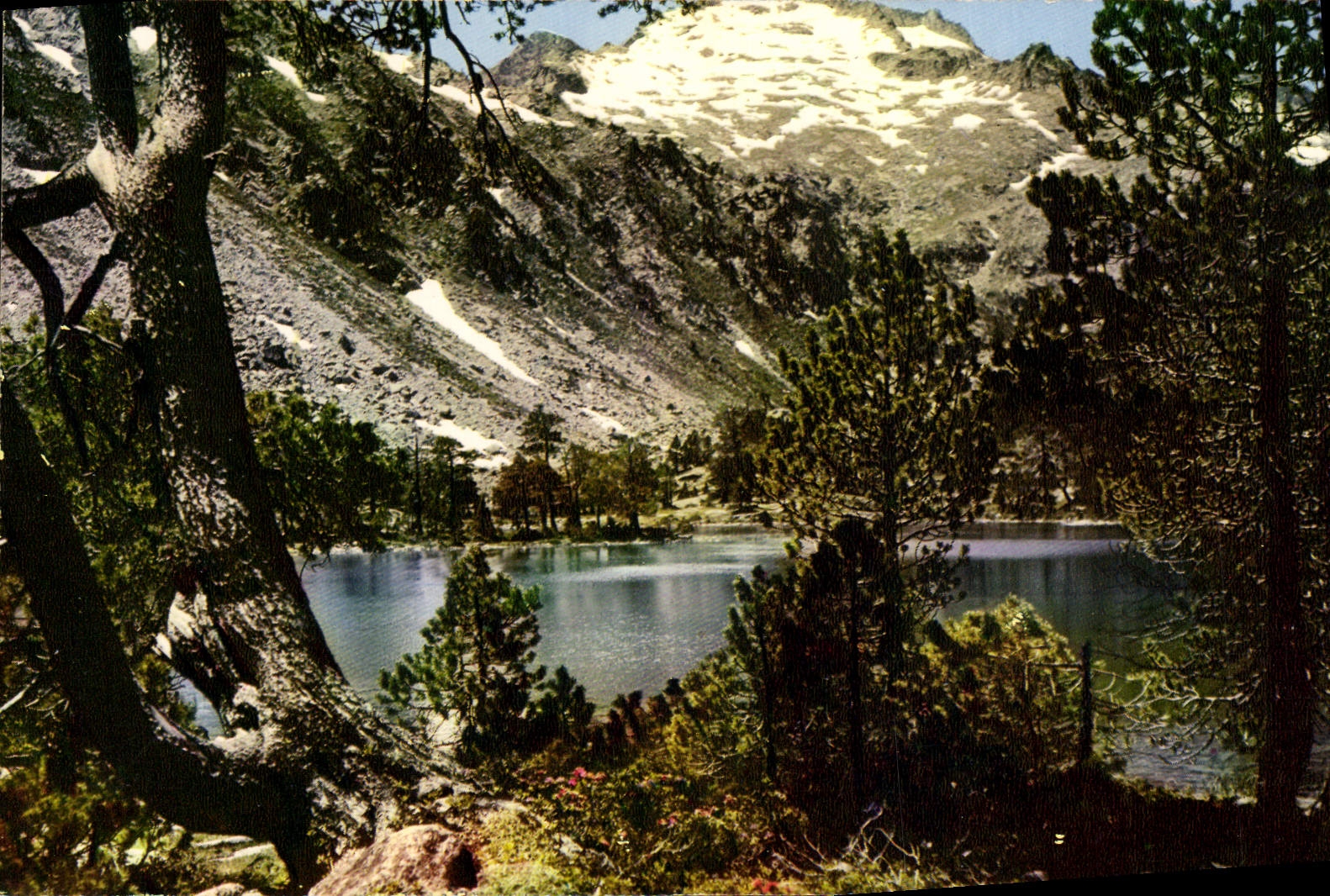 MODERN CARD Valley D' Aure Laquette d' Aubert the top of Neouvieille and the slope Is peak Ramougne
