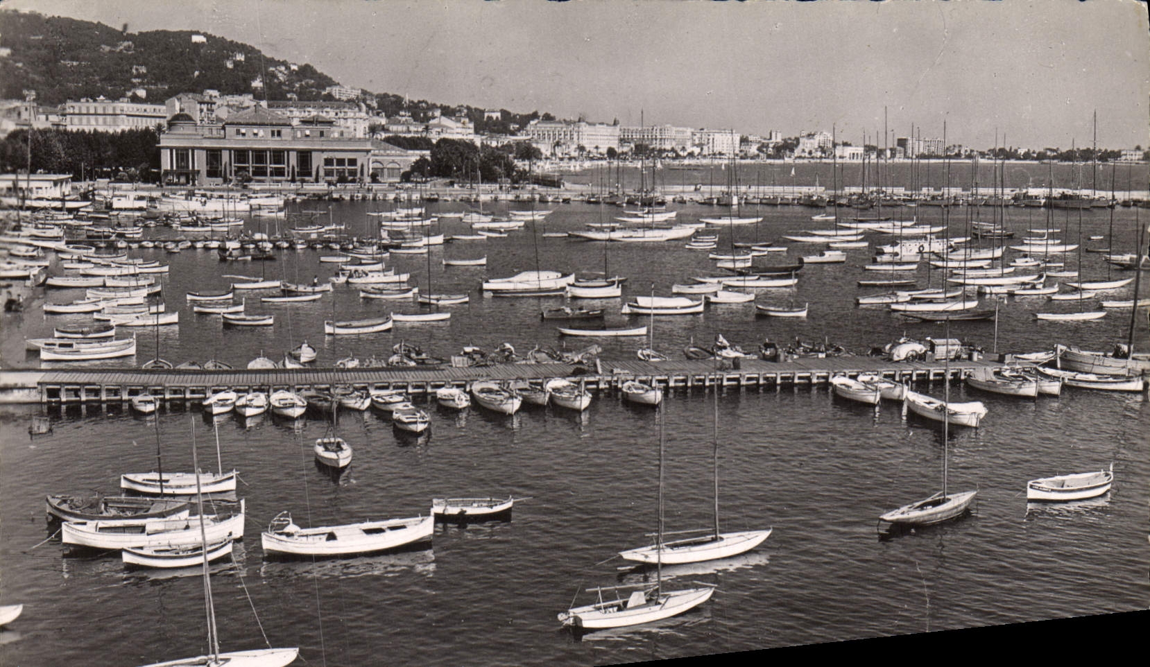 MODERN CARD Cannes the port Boats