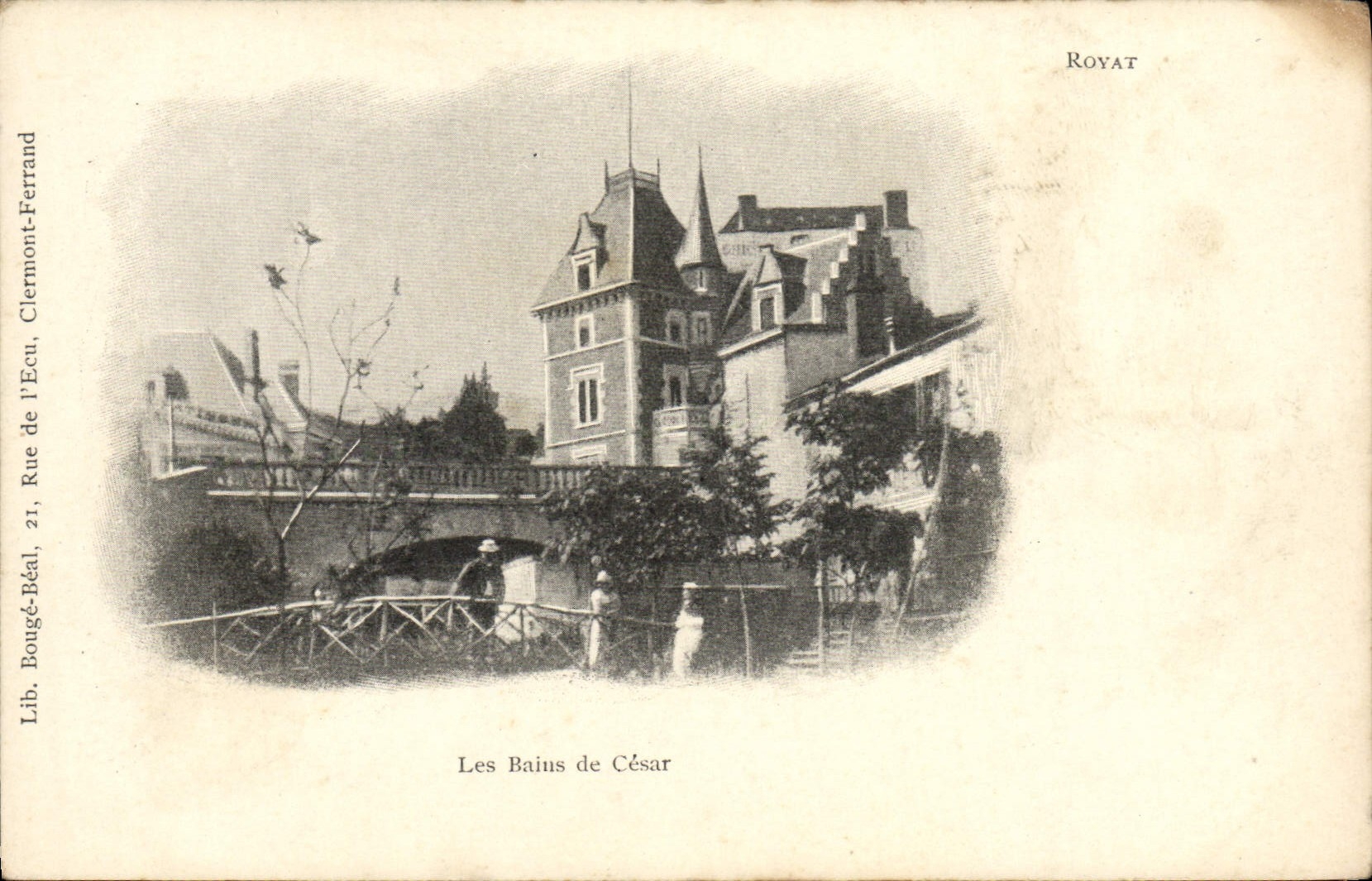 VINTAGE POSTCARD Royat Baius de Cesar