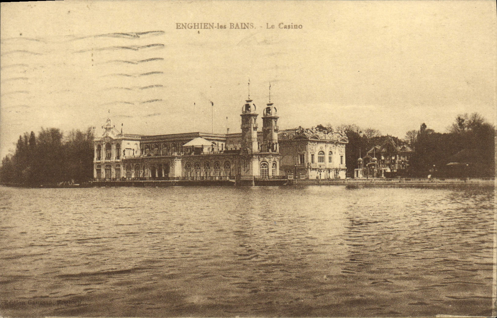 VINTAGE POSTCARD Enghien les Bains the Casino