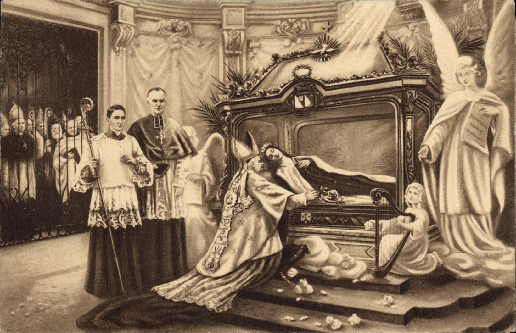 CPA Devant la chasse de Sainte Therese de l'Enfant Jesus Ange