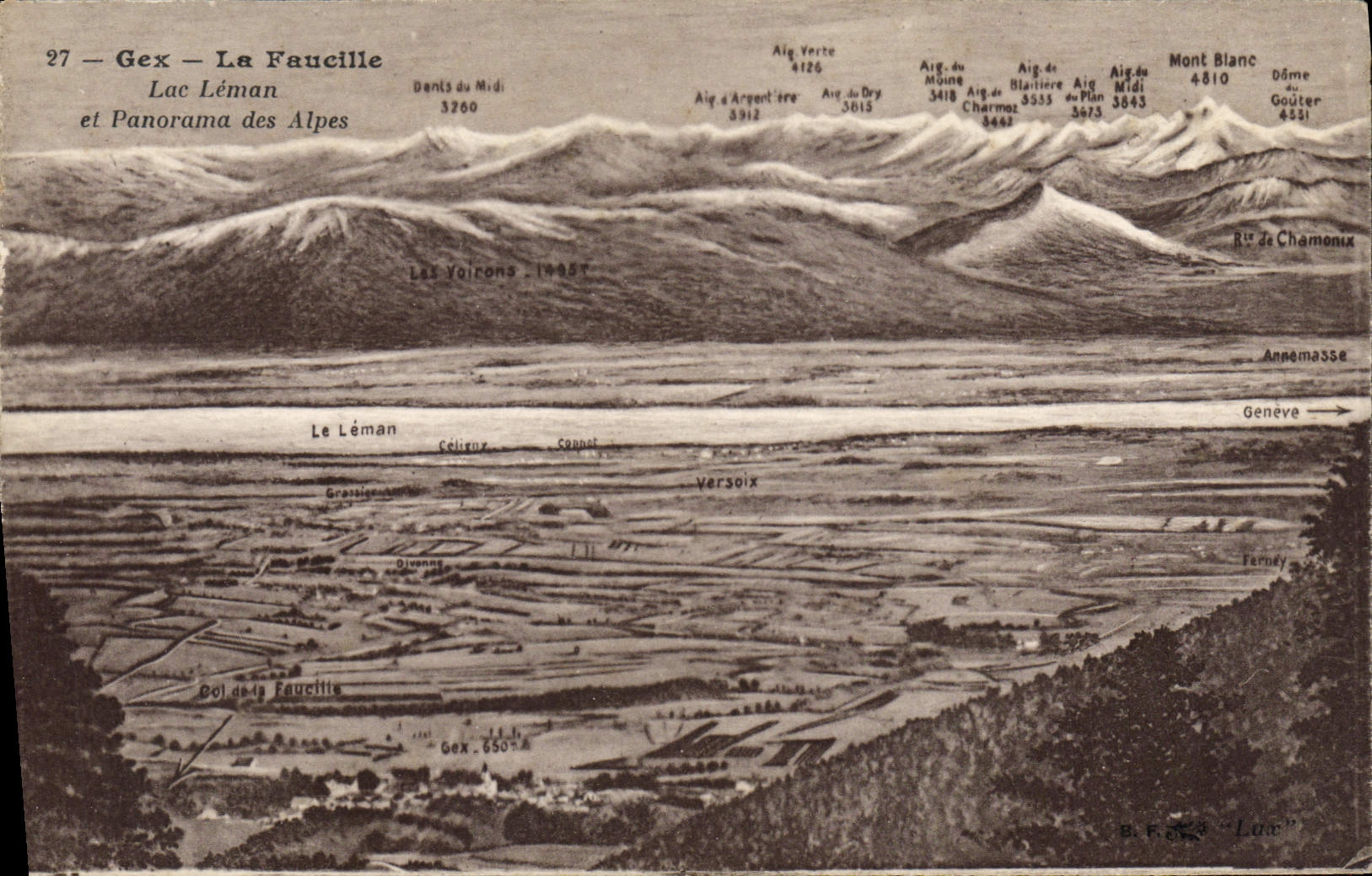 VINTAGE POSTCARD Gex the Sickle