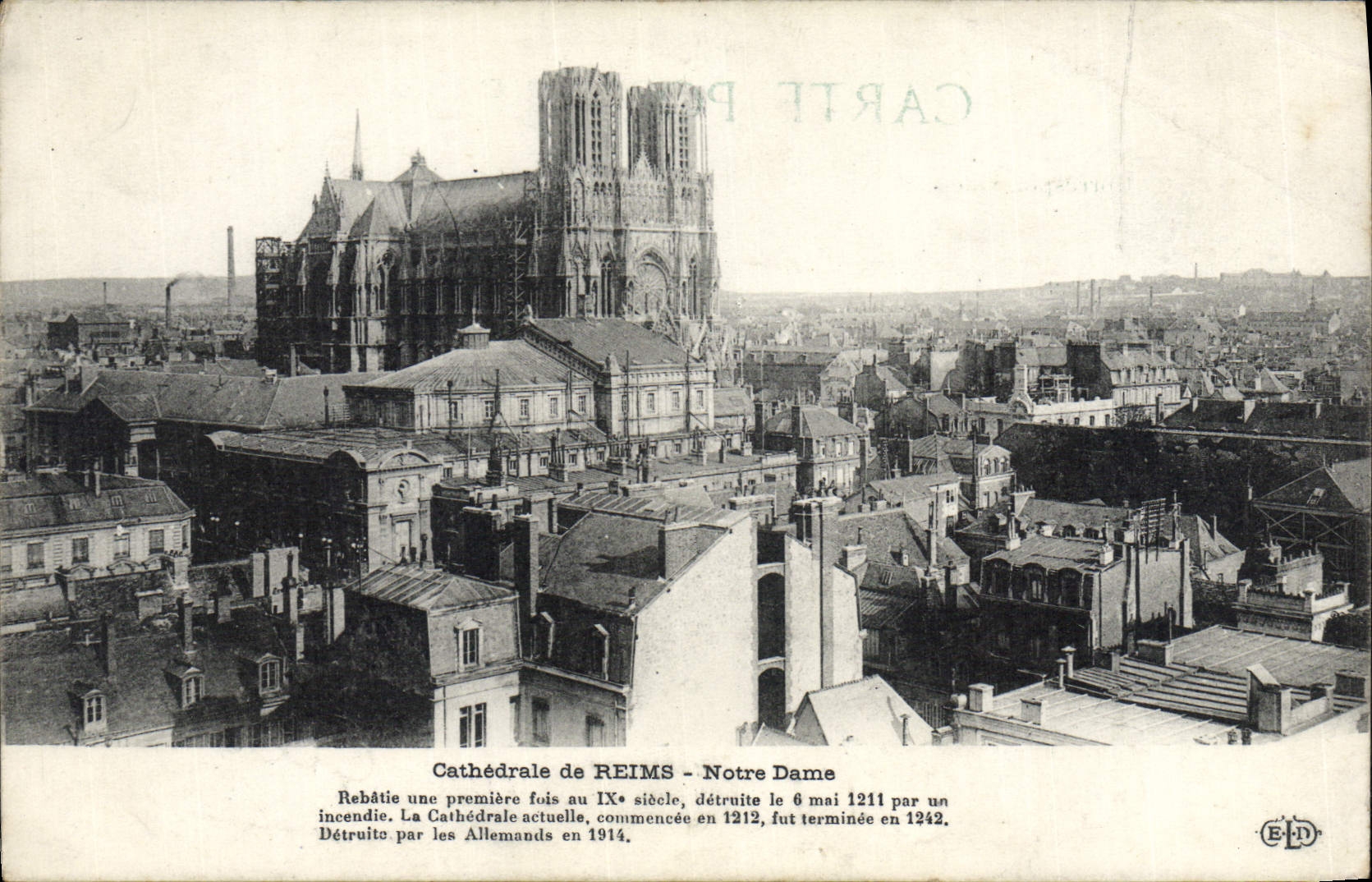 CPA Cathedrale de Reims Notre Dame 