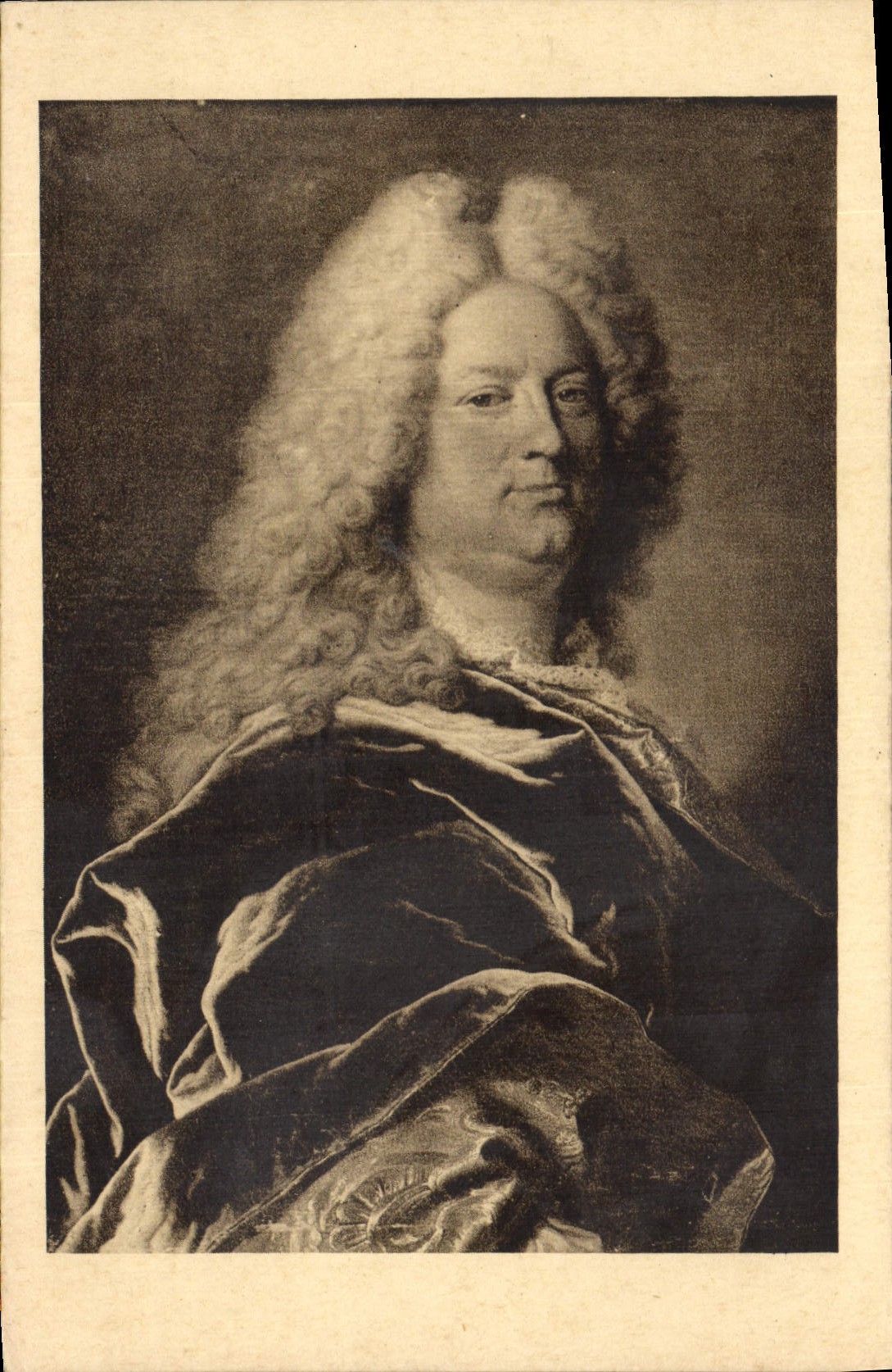 VINTAGE POSTCARD Largilliere Portrait of man