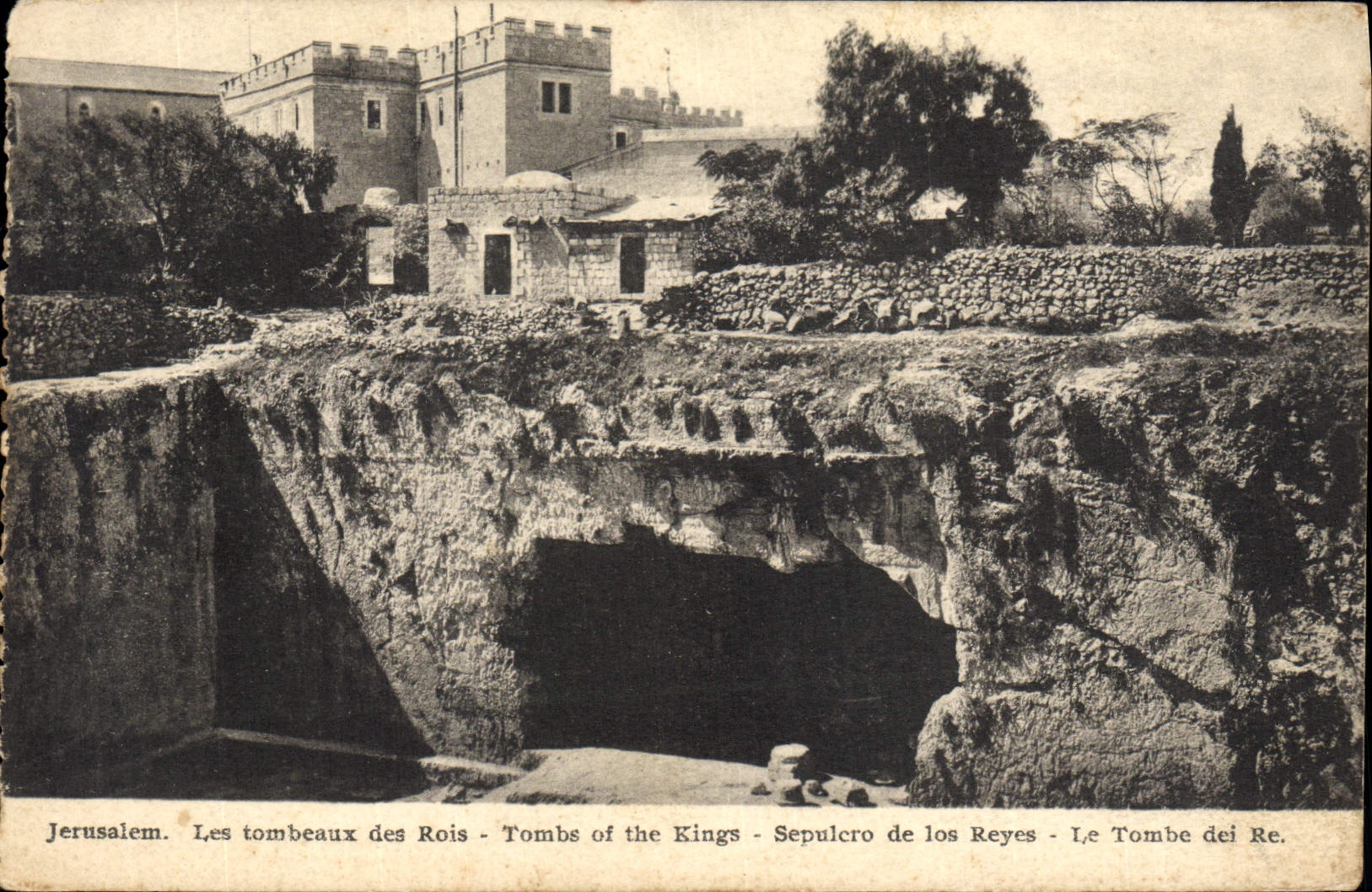 VINTAGE POSTCARD Jerusalem Tombs Of Kings Israel