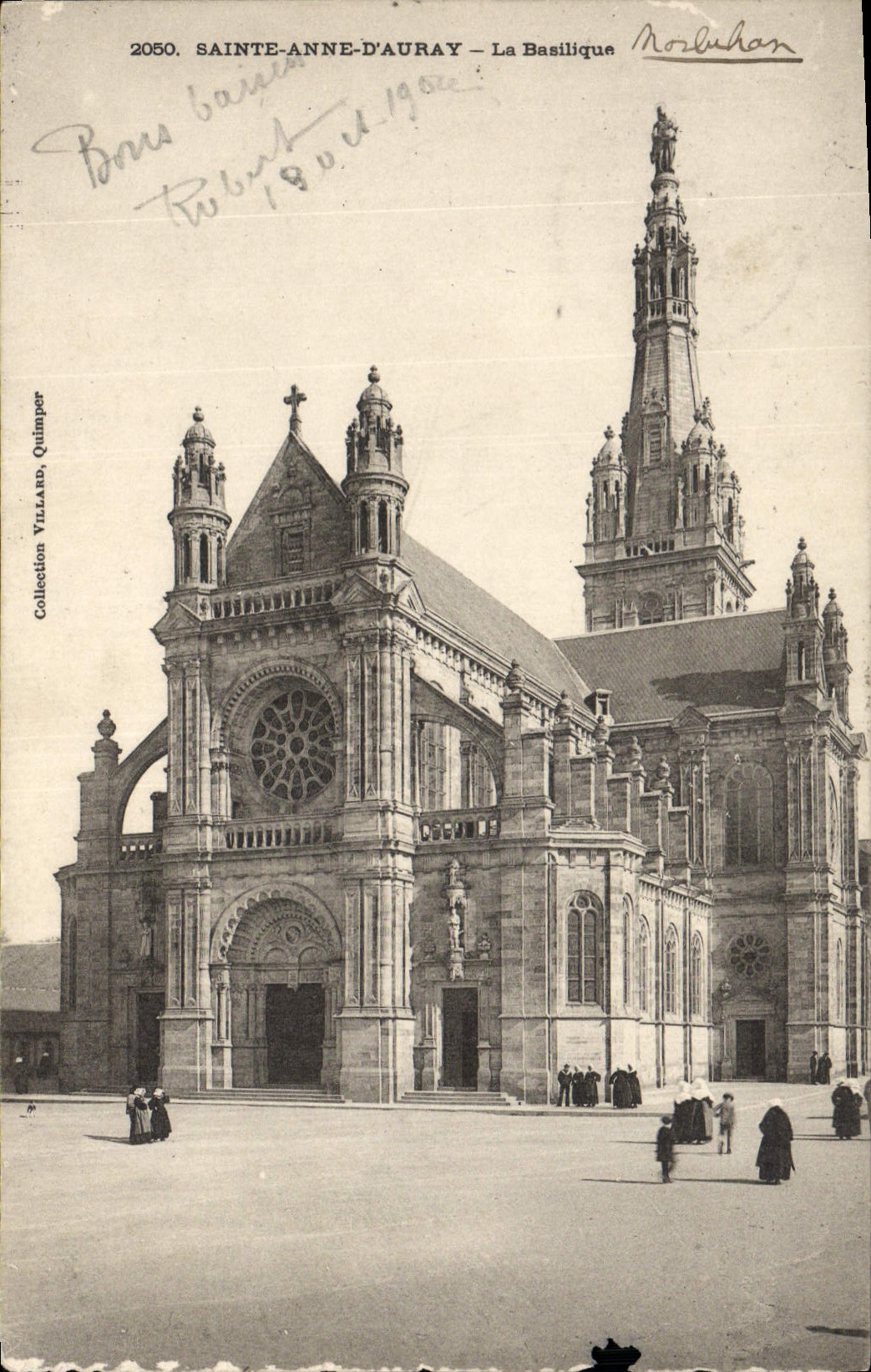VINTAGE POSTCARD Sainte Anne D' Auray the Basilica