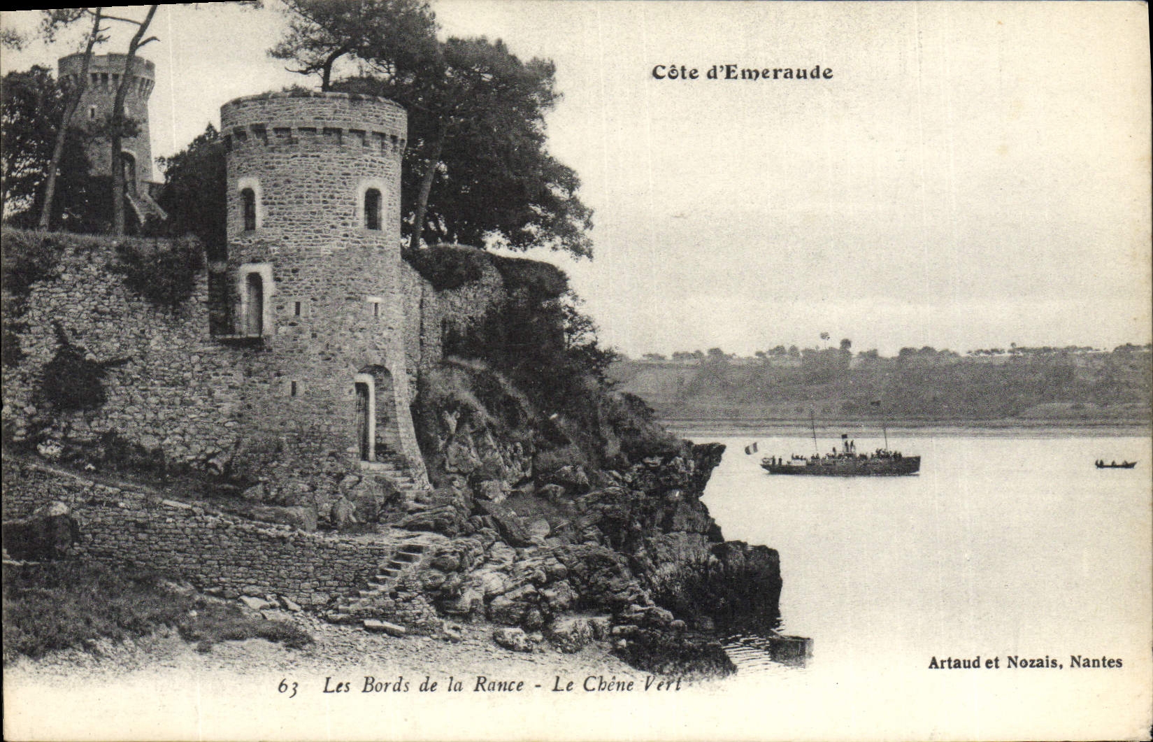 VINTAGE POSTCARD Emerald Dimension edges of Rancid the holm oak Boat