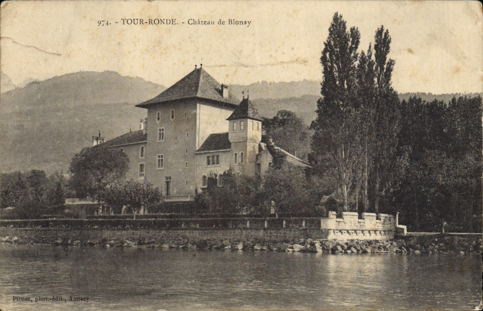 CPA Tour Ronde Chateau De Blonay