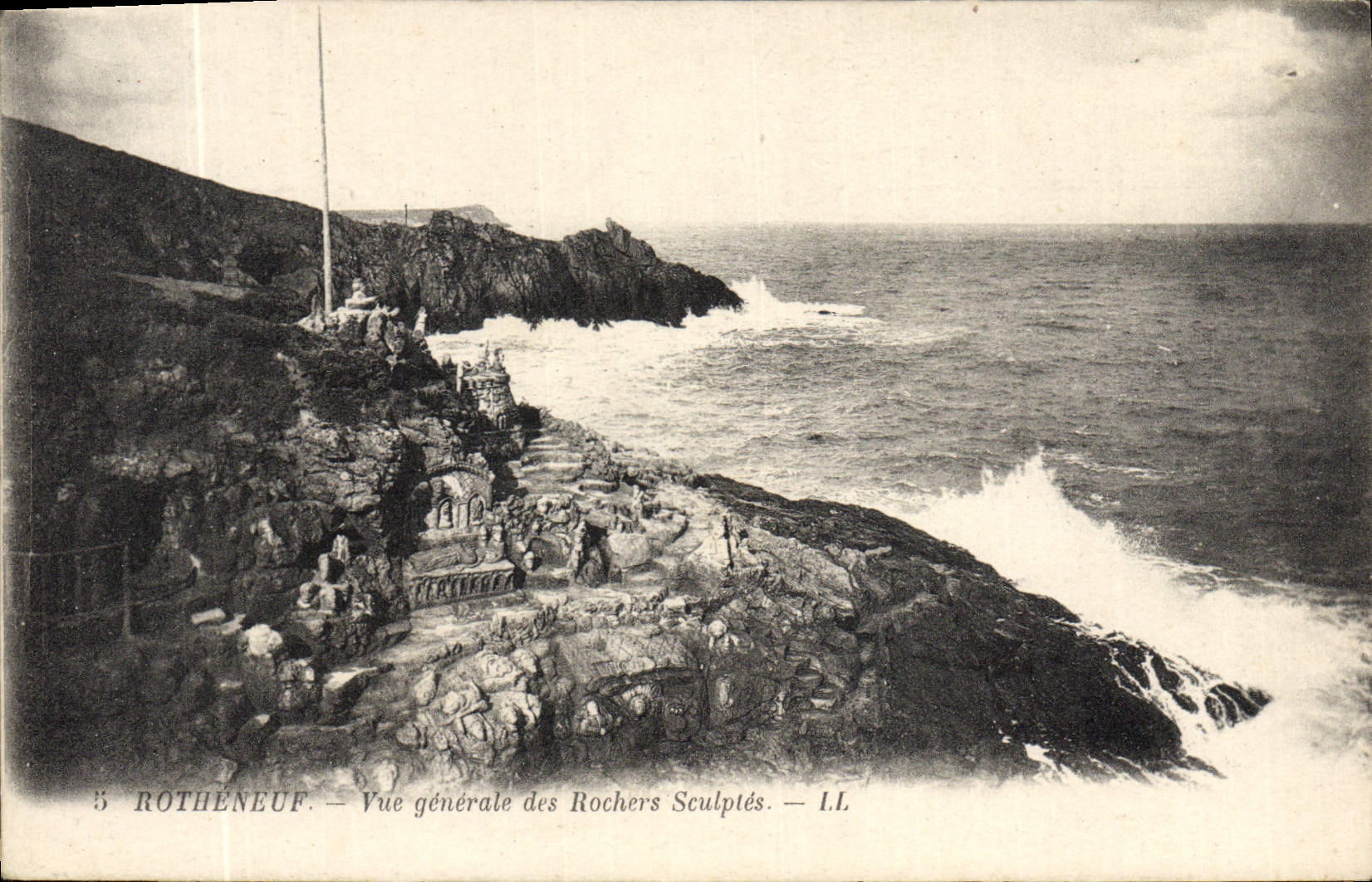 CPA Rotheneuf Vue Generale Des Rochers Sculptes